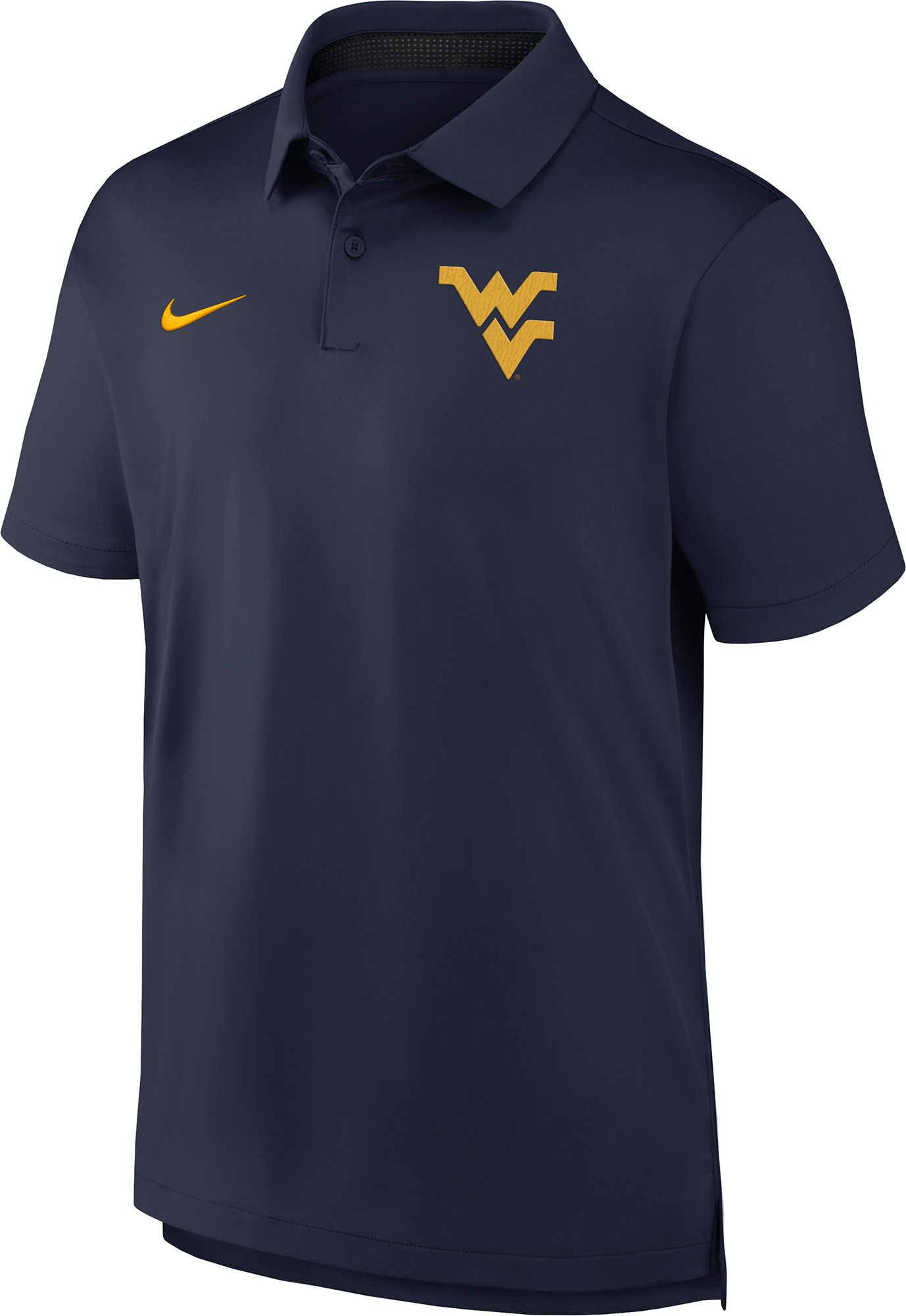 Nike Men's West Virginia Mountaineers College Navy Tour Polo