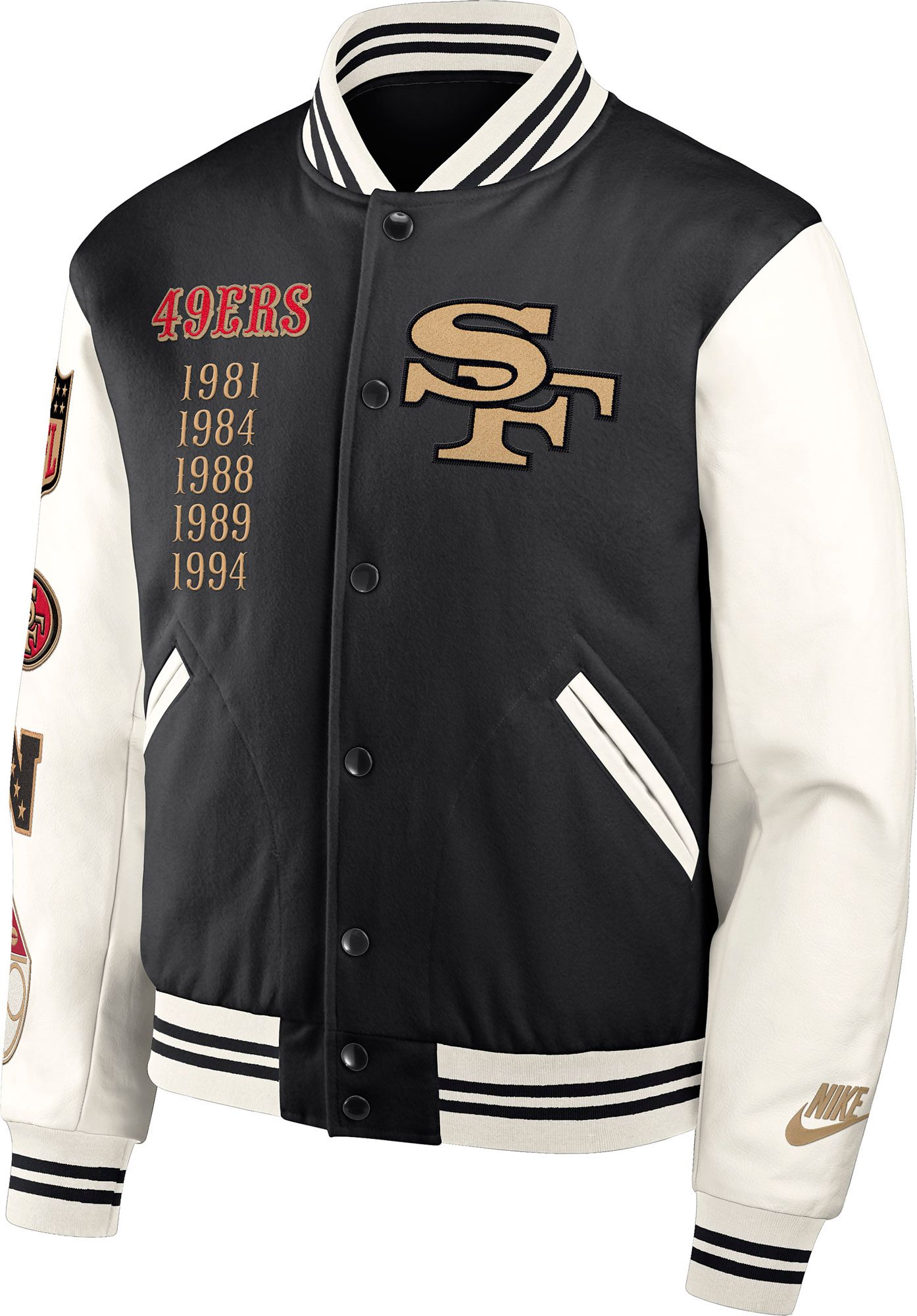 Nike Men's San Francisco 49ers NFL Rivalries Varsity Jacket