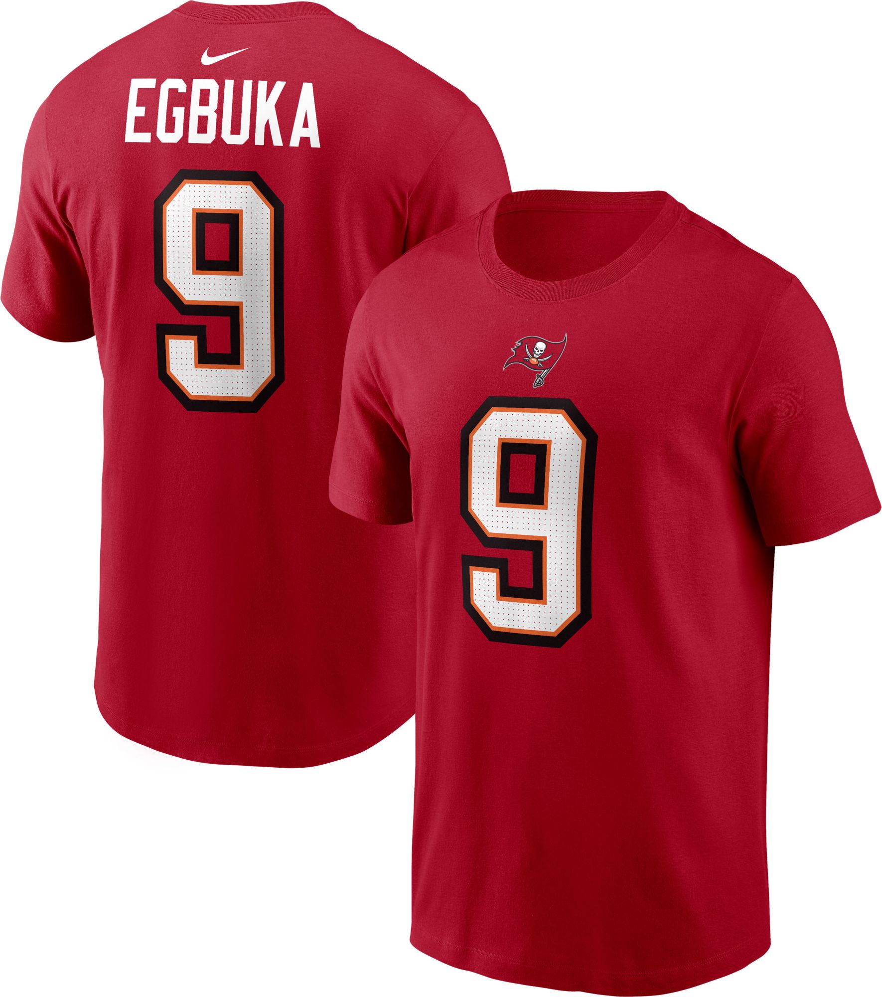 Nike Men's Tampa Bay Buccaneers Draft Pick #1 Red T-Shirt