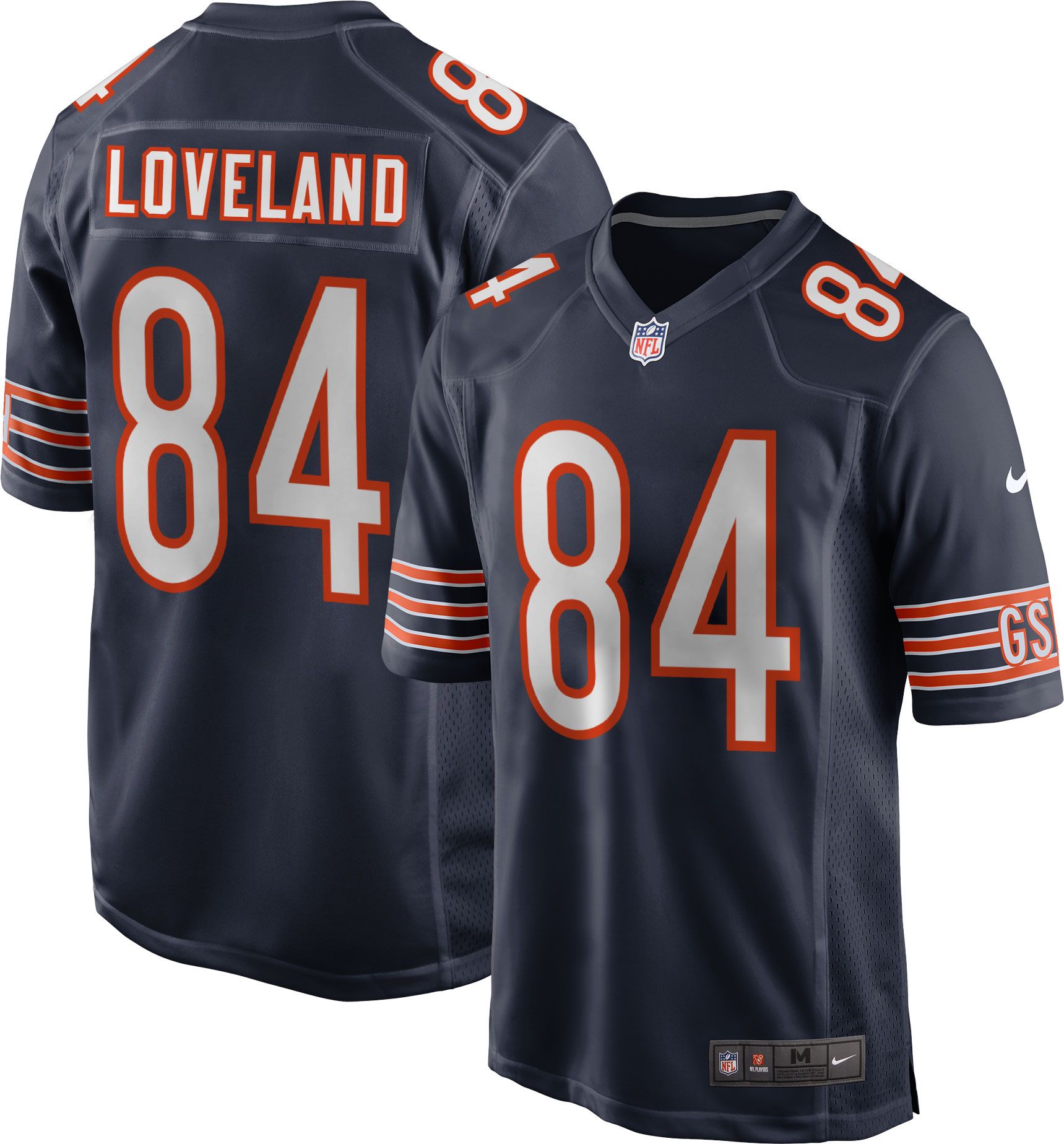 Nike Men's Chicago Bears Colston Loveland #84 Navy Game Jersey