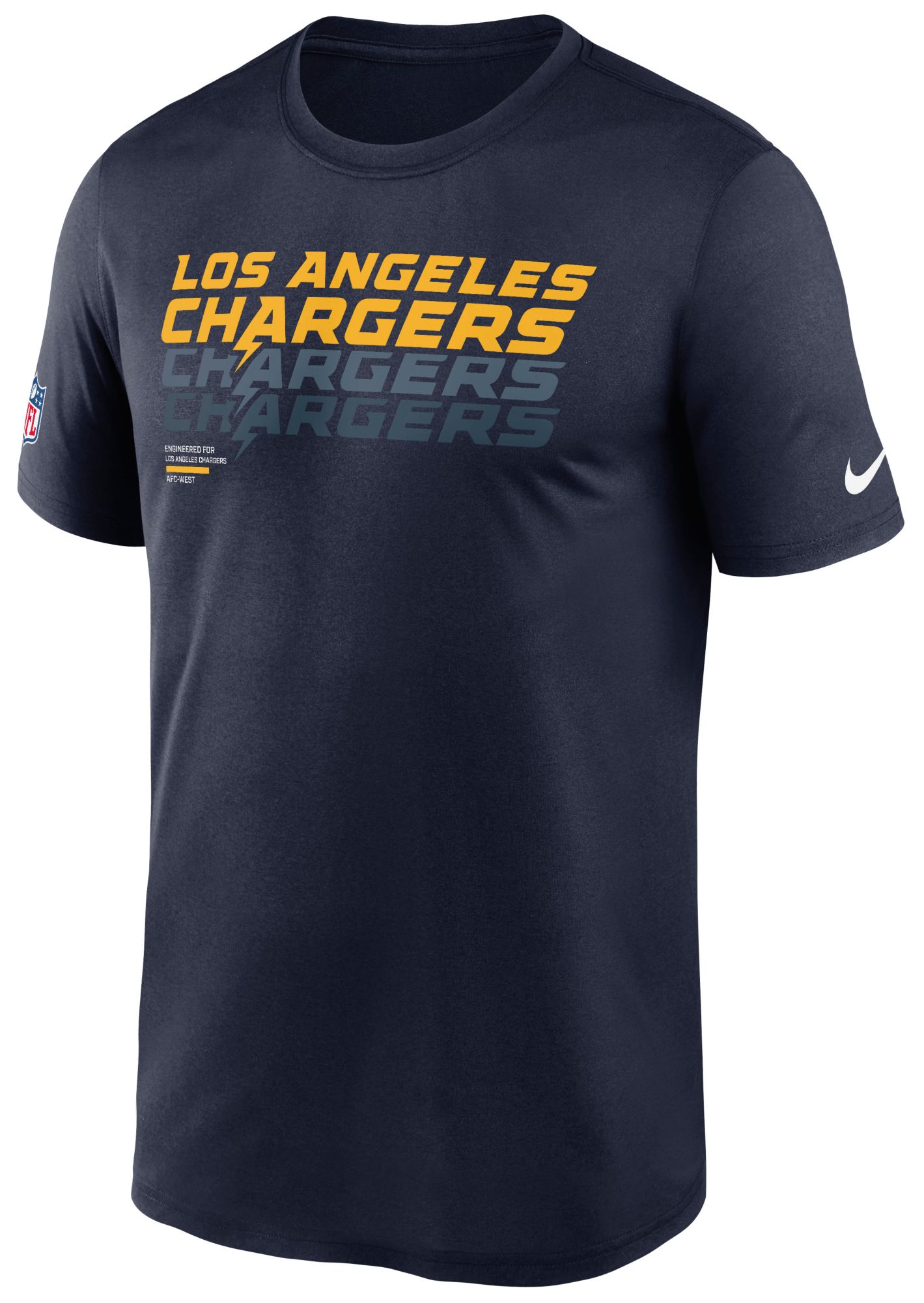 Nike Men's Los Angeles Chargers College Navy Legend Repeat T-Shirt