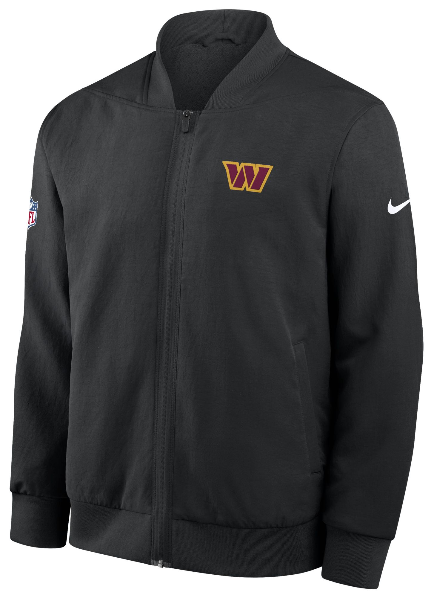 Nike Men's Washington Commanders Black Logo Bomber Jacket