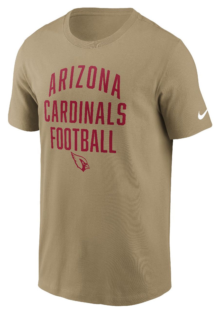 Nike Men's Arizona Cardinals Parachute Beige Essential T-Shirt