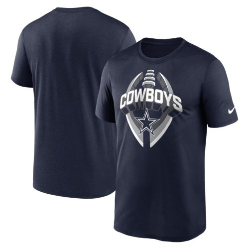 Columbia Men's Dallas Cowboys Terminal Navy Tackle Long Sleeve T