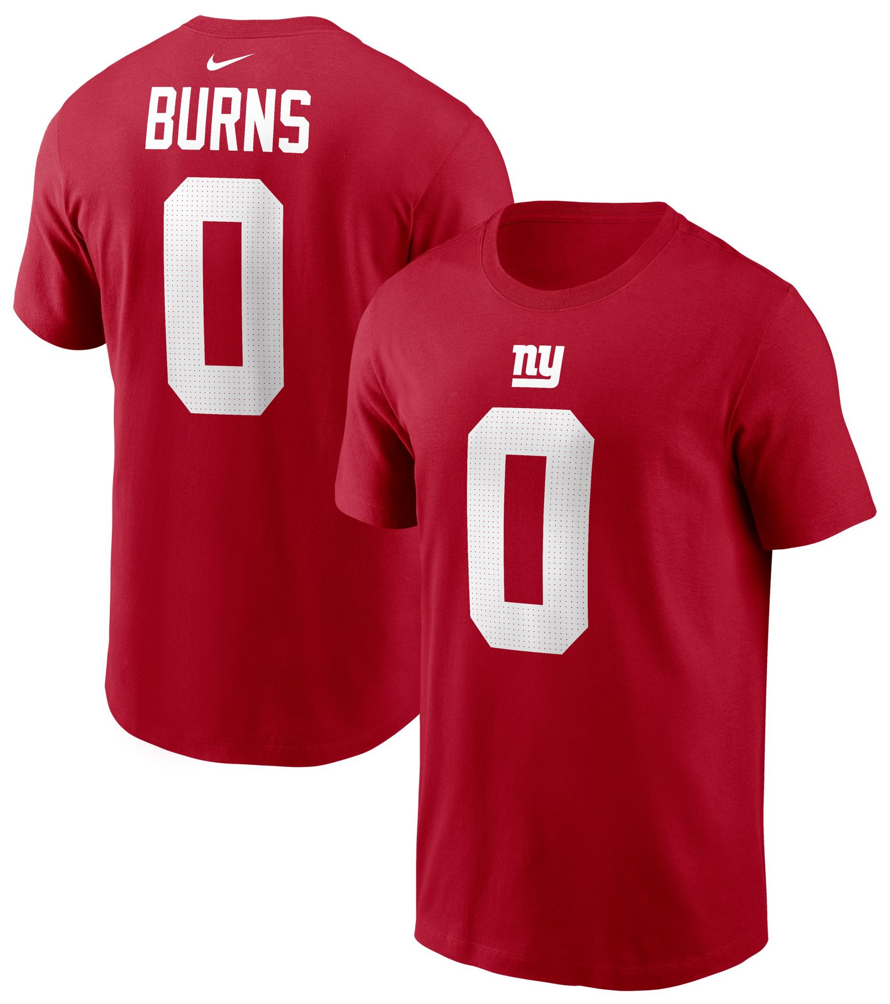 Nike Men's New York Giants Brian Burns #0 Red T-Shirt