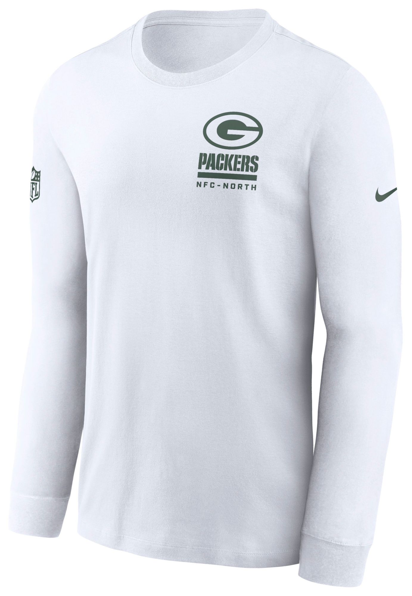 Nike Men's Green Bay Packers White Legend Team Issue Long Sleeve T-Shirt