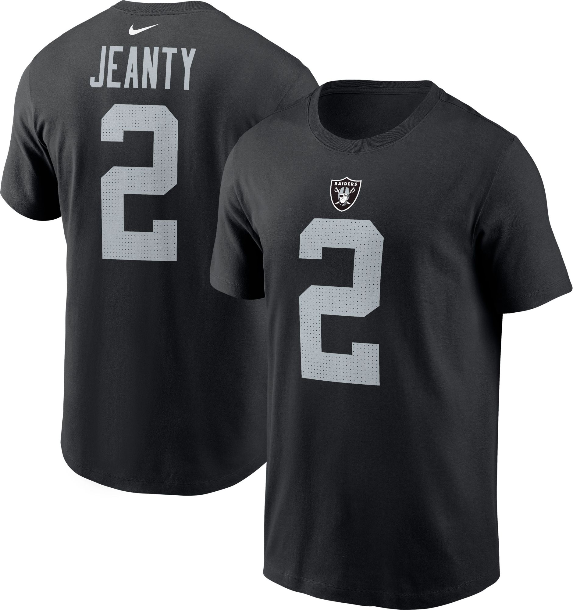 Nike Men's Las Vegas Raiders Draft Pick #1 Black T-Shirt