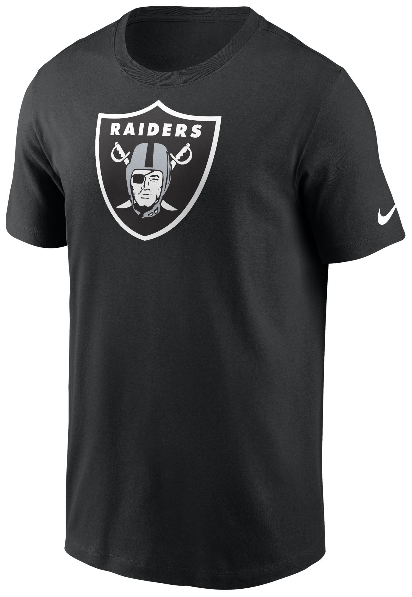 Nike Men's Las Vegas Raiders Black Essential Logo T-Shirt