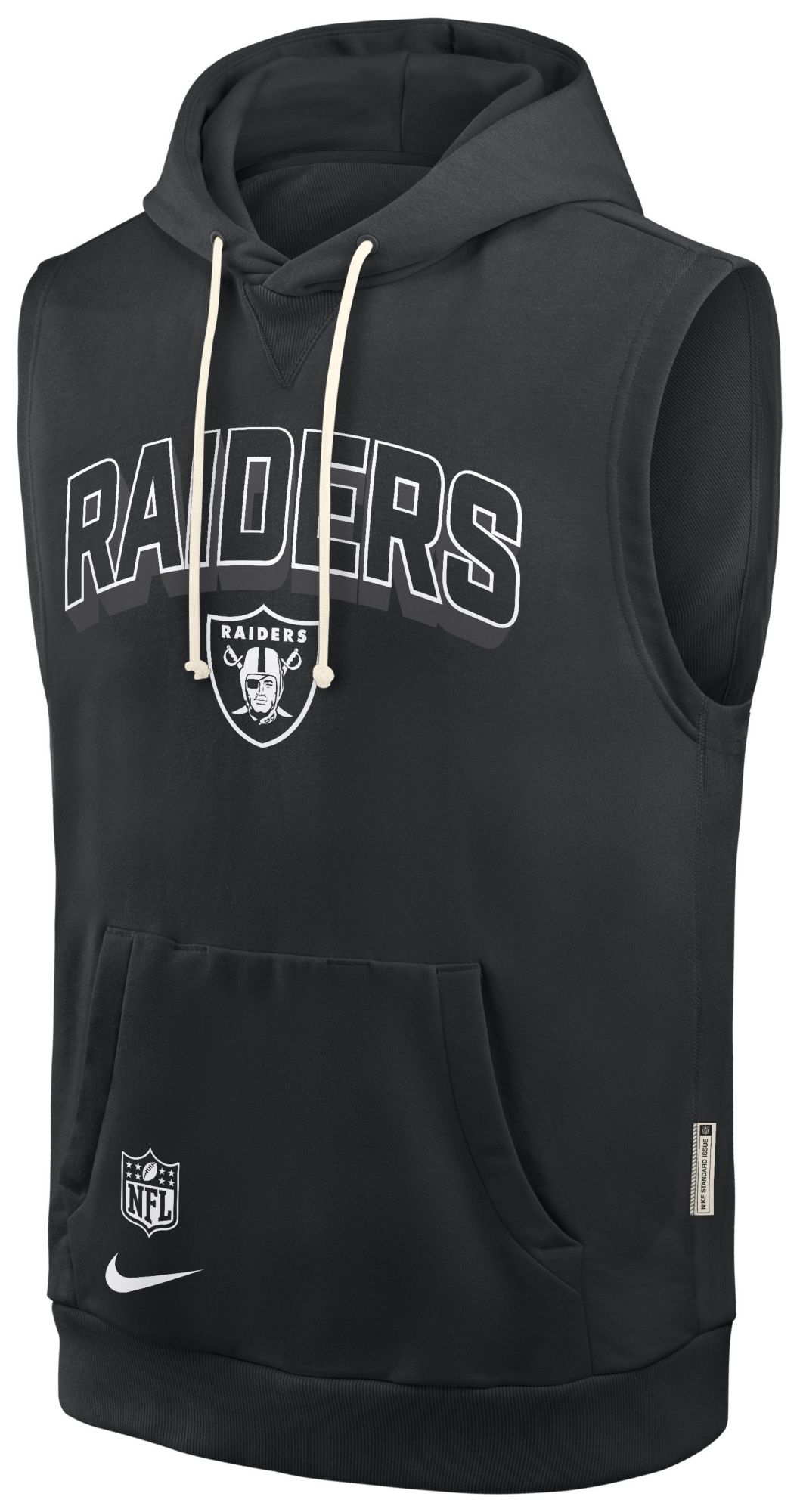 Nike Men's Las Vegas Raiders Black Sleeveless Hoodie