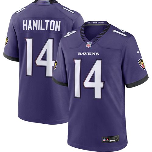 Nike Men's Baltimore Ravens Zay Flowers #4 Black Alternate Game