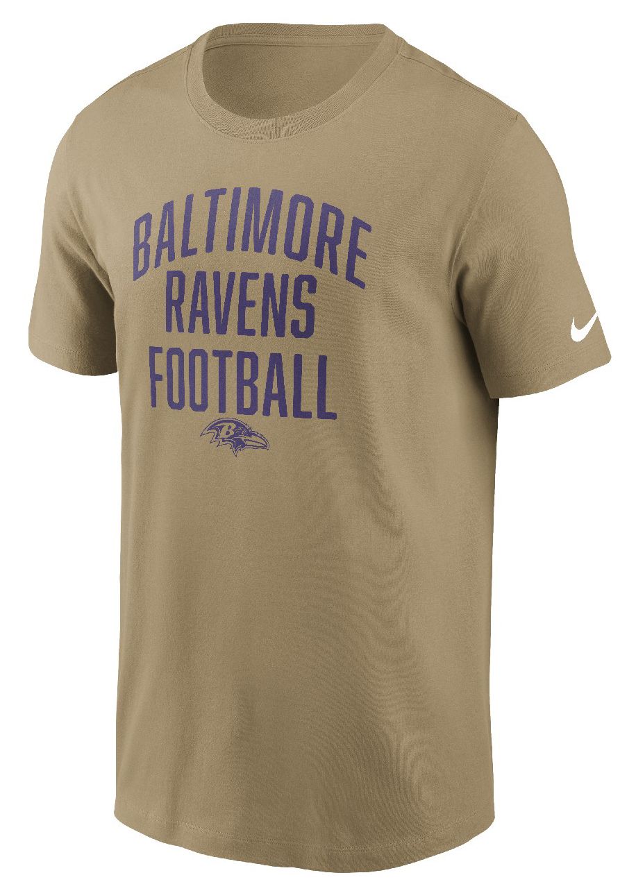 Nike Men's Baltimore Ravens Parachute Beige Essential T-Shirt