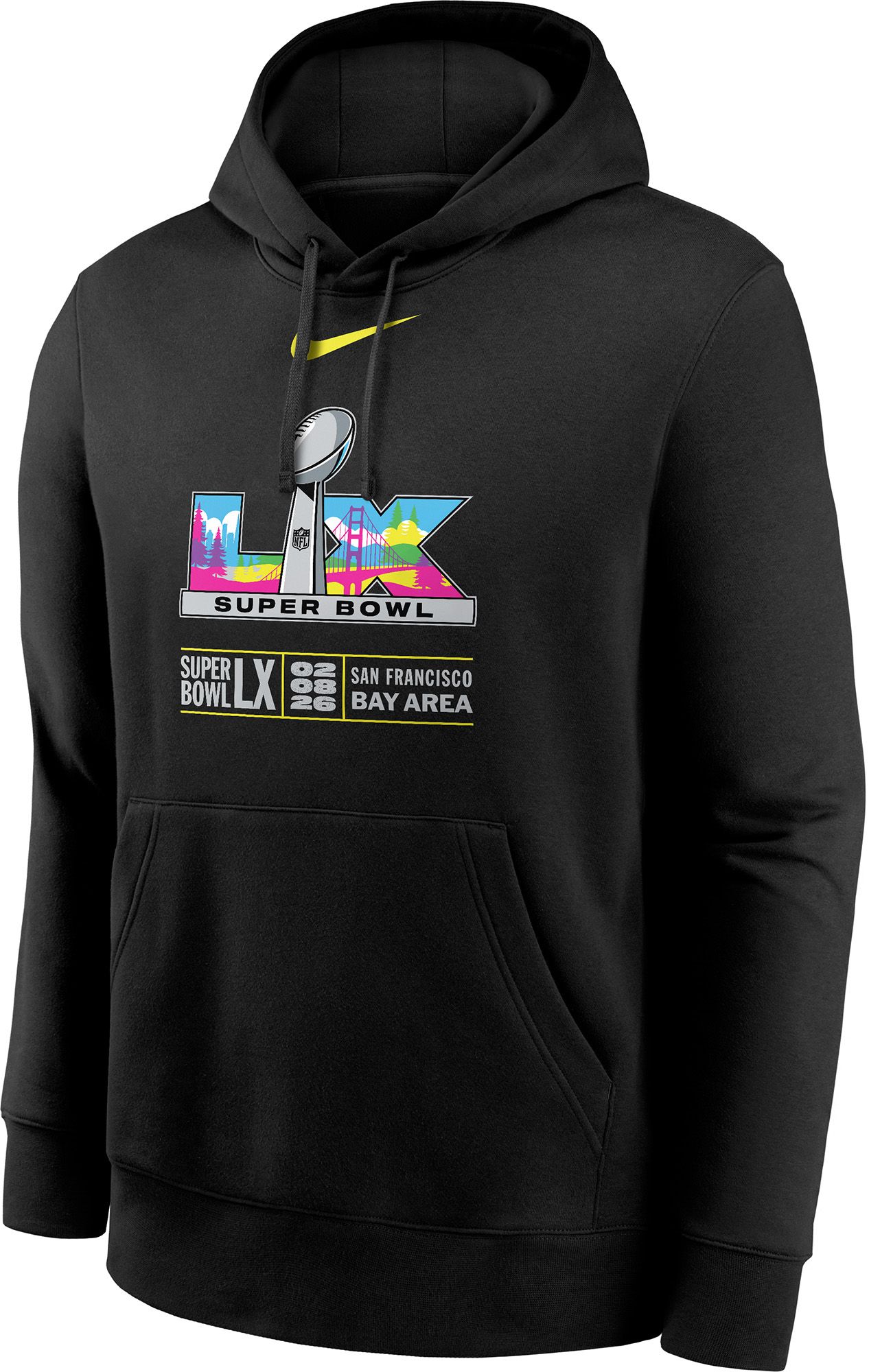Nike Men's 2025-26 Super Bowl LX Black Club Pullover Hoodie