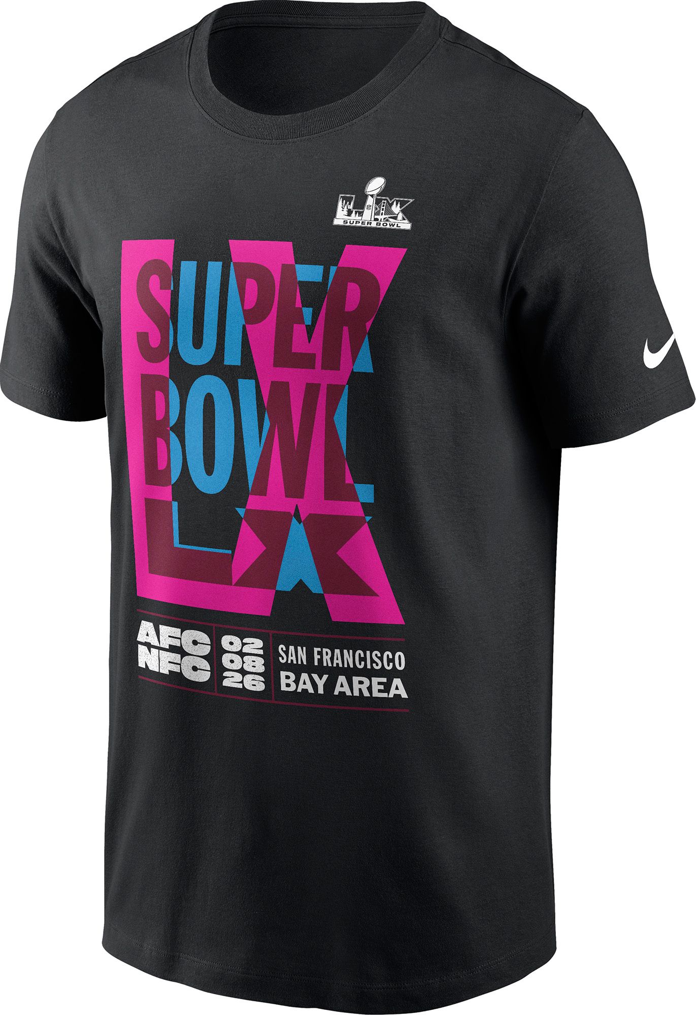 Nike Men's 2025-26 Super Bowl LX Black Essential T-Shirt