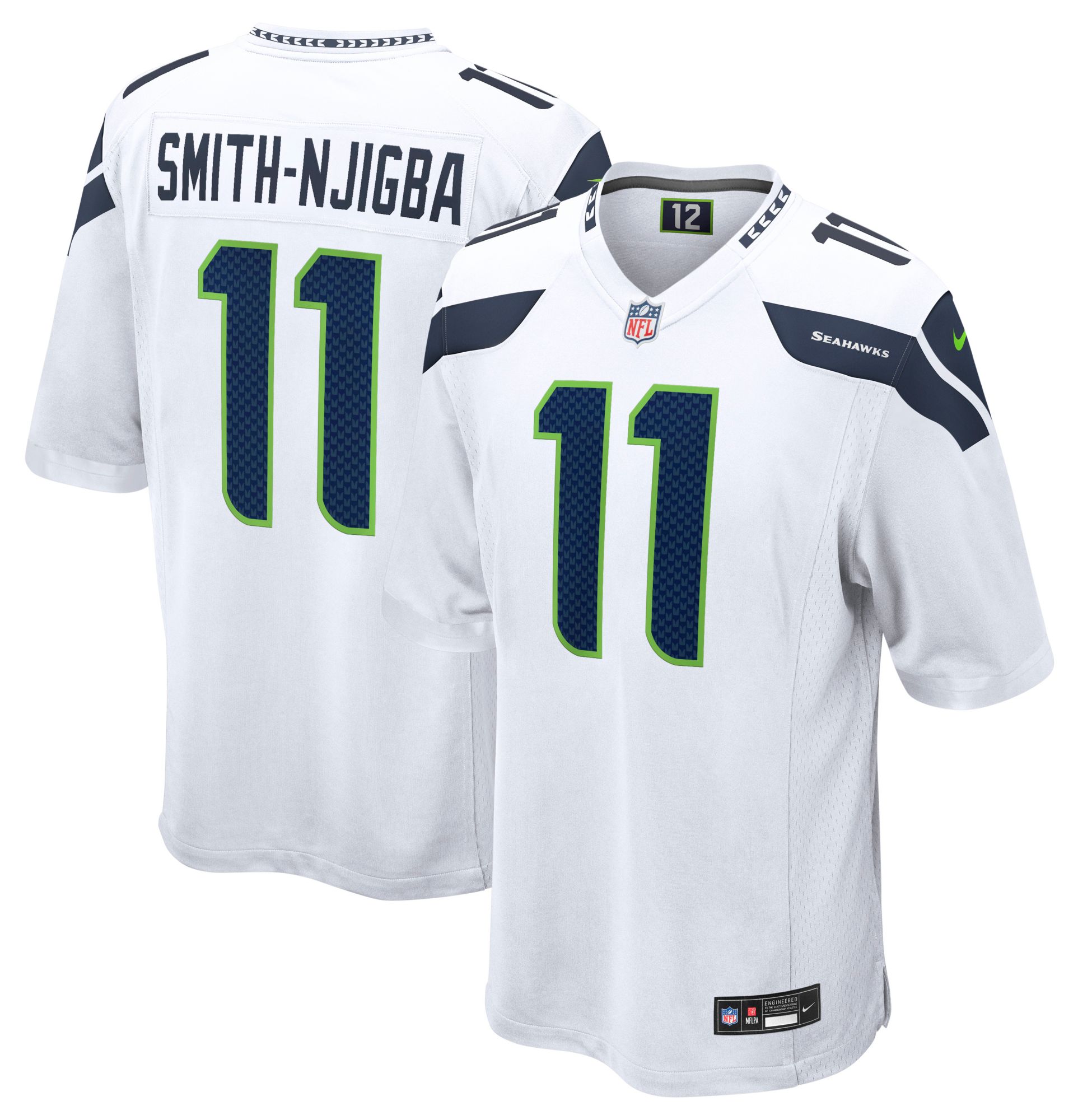 Nike Men's Seattle Seahawks White Jaxon Smith-Njigba #11 Game Jersey