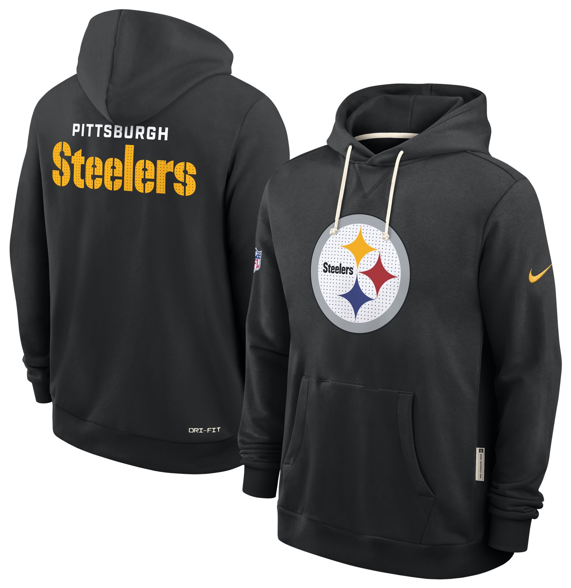 Nike Men's Pittsburgh Steelers Black Standard Issue Pullover Hoodie