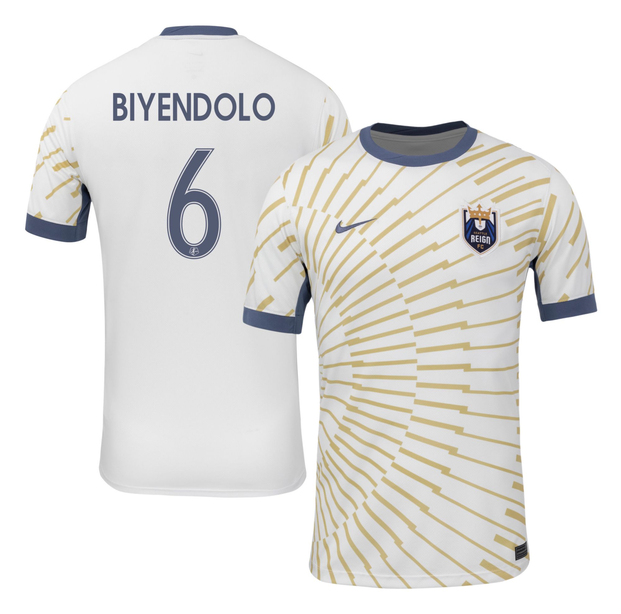 Nike Men's Seattle Reign FC Lynn Biyendolo #7 Brown Swingman Away Jersey