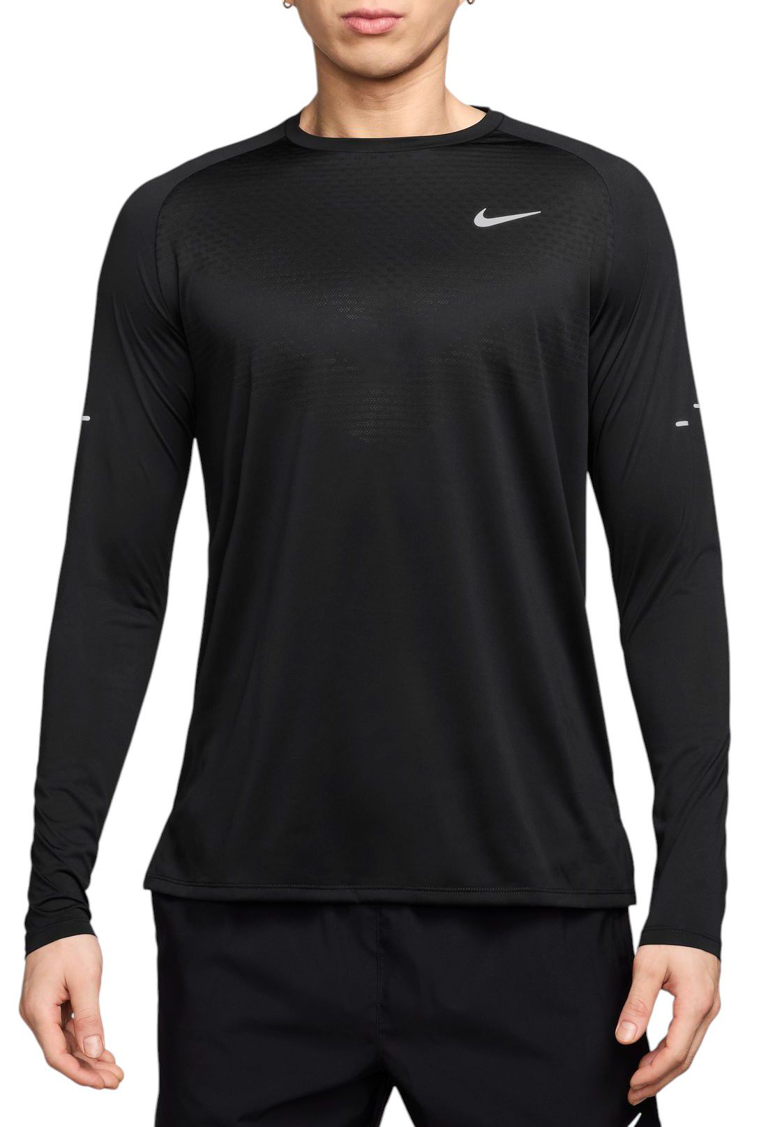 Nike Men's Dri-FIT ADV Stride Long Sleeve T-Shirt Black thumbnail