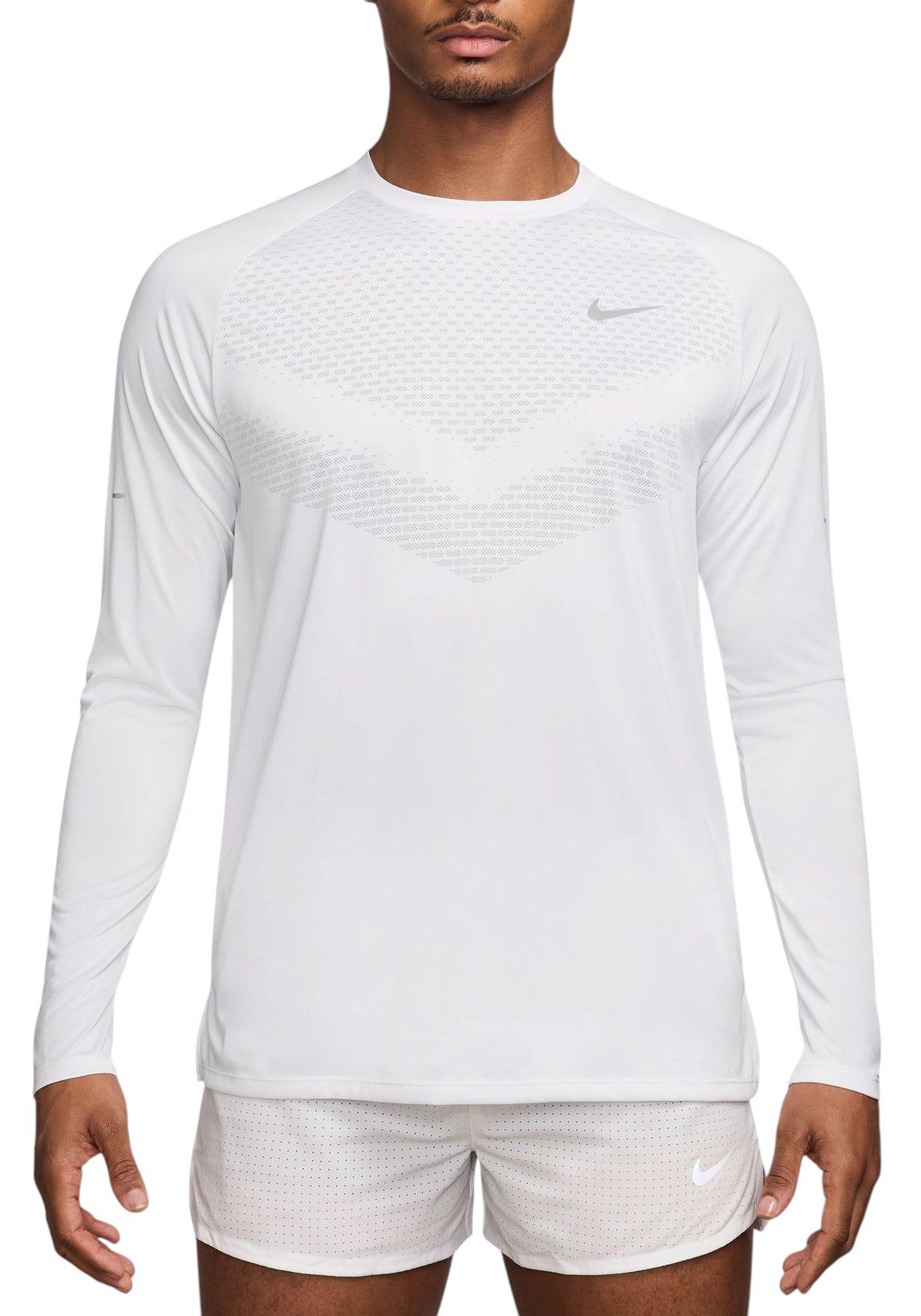 Nike Men's Dri-FIT ADV Stride Long Sleeve T-Shirt White thumbnail