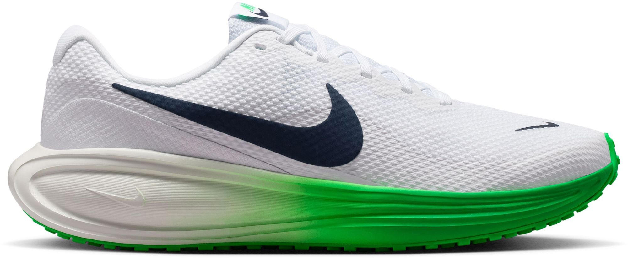 White/Midnight Navy/Green Sprk