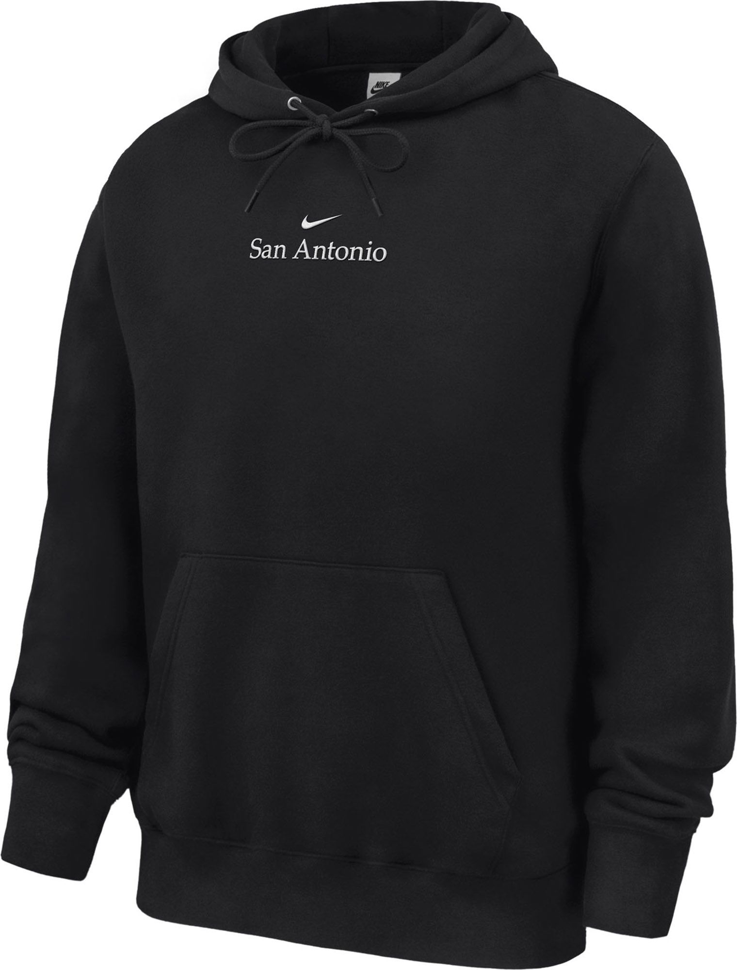 Nike Men's San Antonio Black Club Fleece Pullover Hoodie
