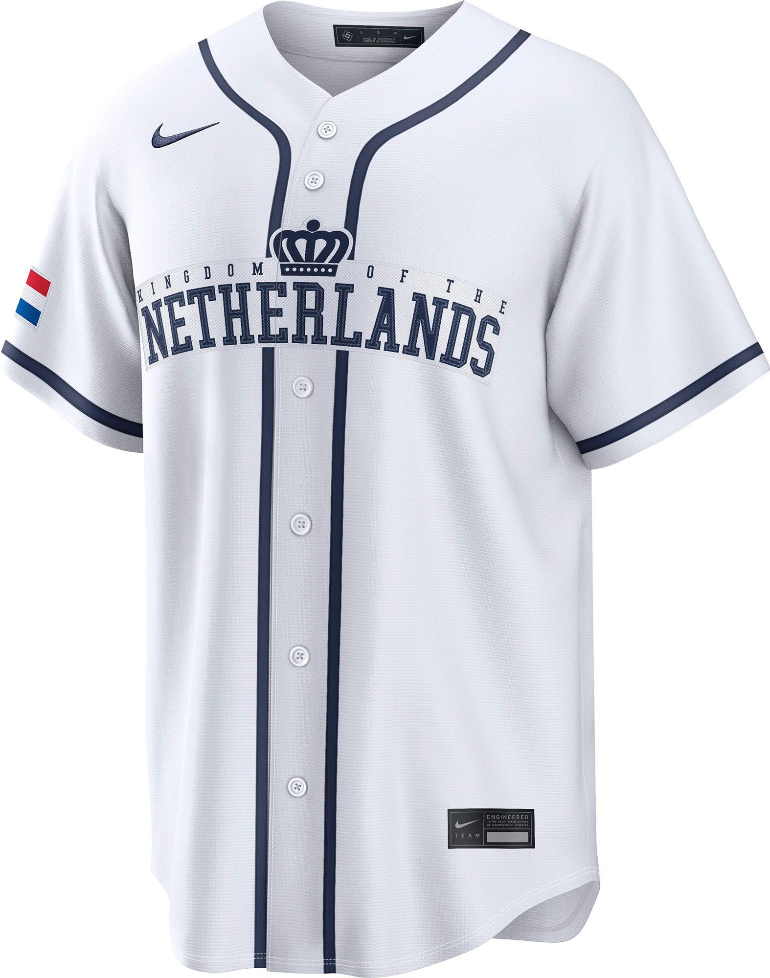 Nike Men's World Baseball Classic 2026 The Netherlands White Blank Stadium Home Jersey - White