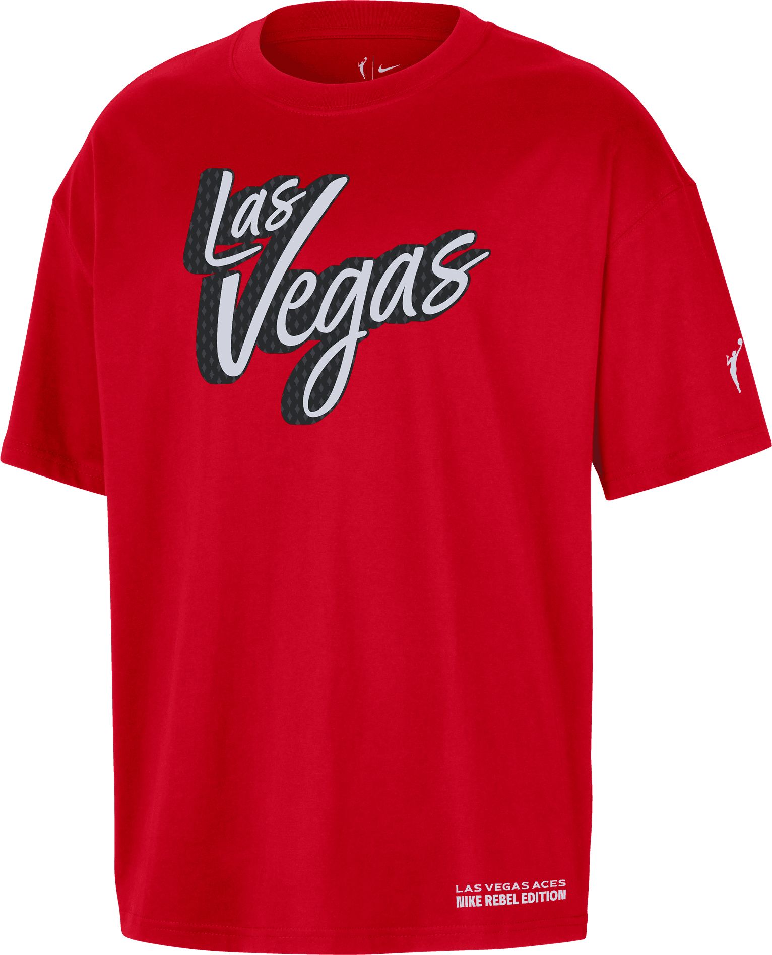 Nike Adult Las Vegas Aces Red Rebel Wordmark T-Shirt