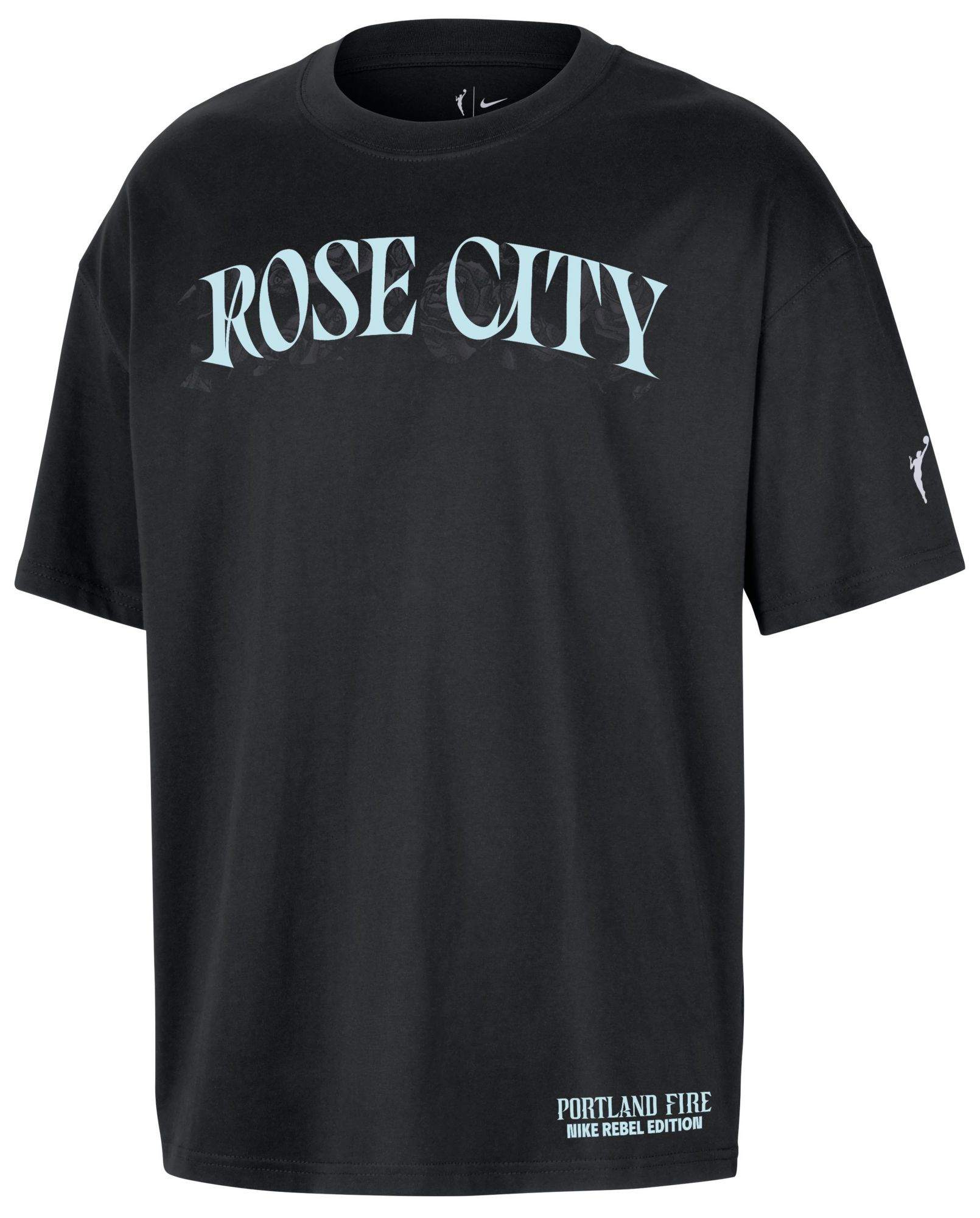 Nike Adult Portland Fire Black Wordmark T-Shirt