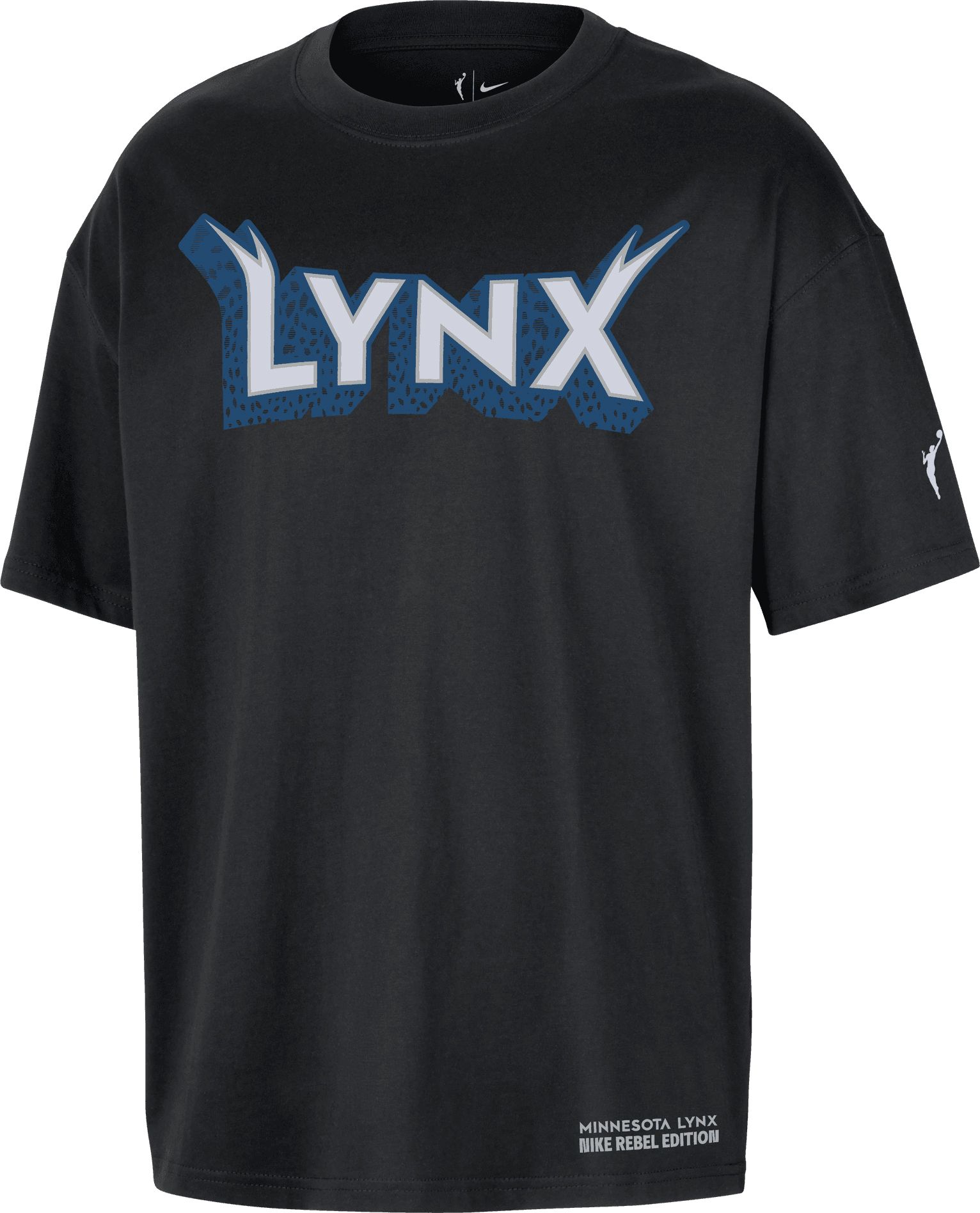 Nike Adult Minnesota Lynx Black Rebel Wordmark T-Shirt