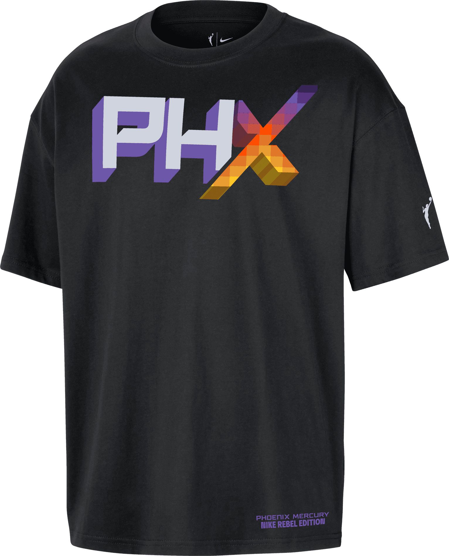 Nike Adult Phoenix Mercury Black Rebel Wordmark T-Shirt
