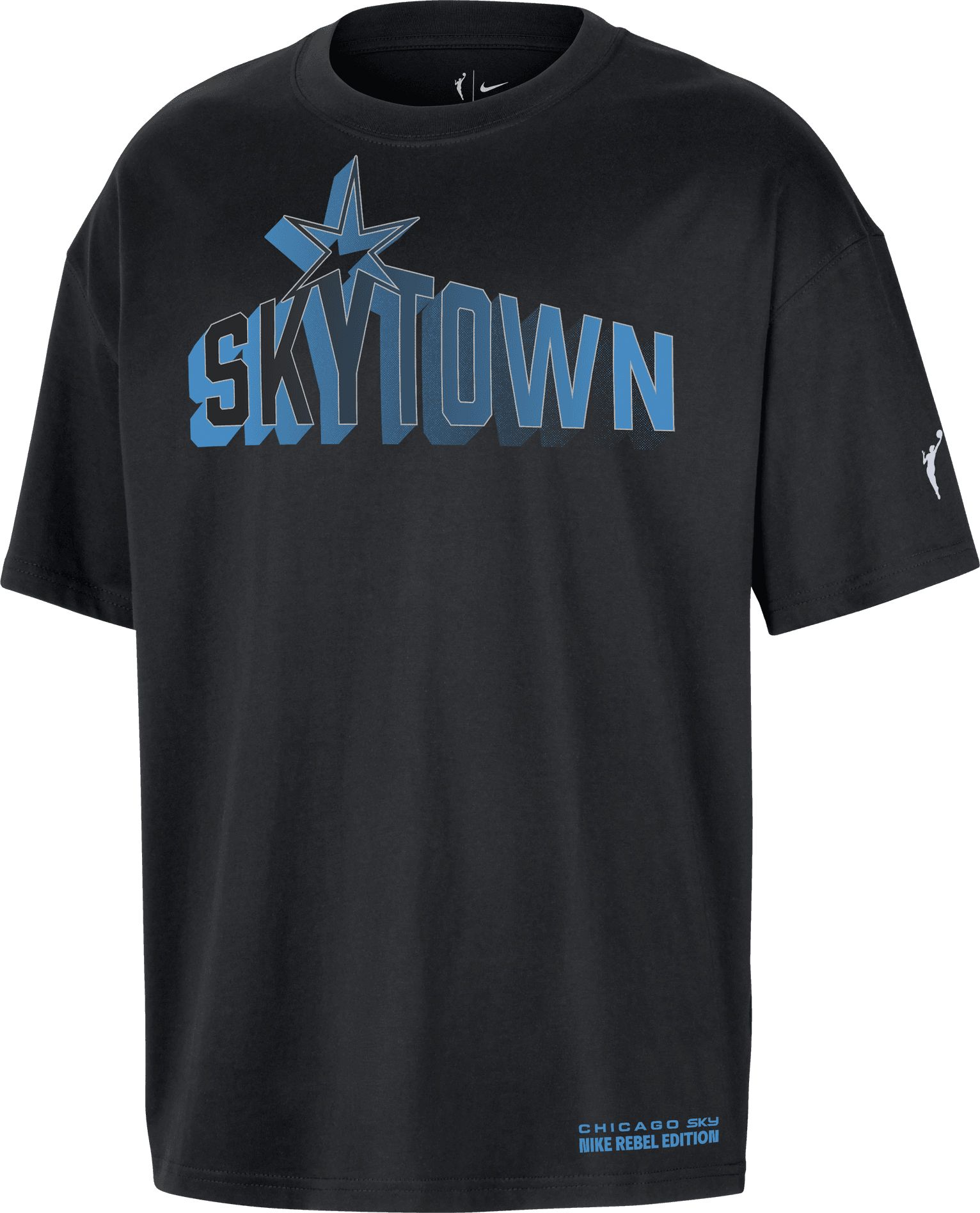Nike Adult Chicago Sky Black Rebel Wordmark T-Shirt