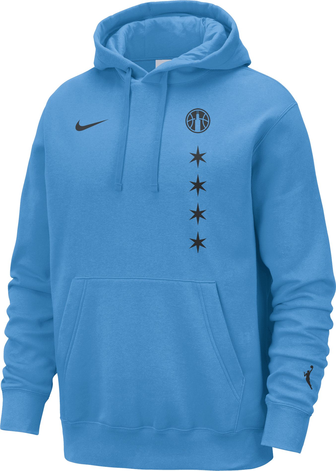 Nike Adult Chicago Sky Blue Rebel Hoodie