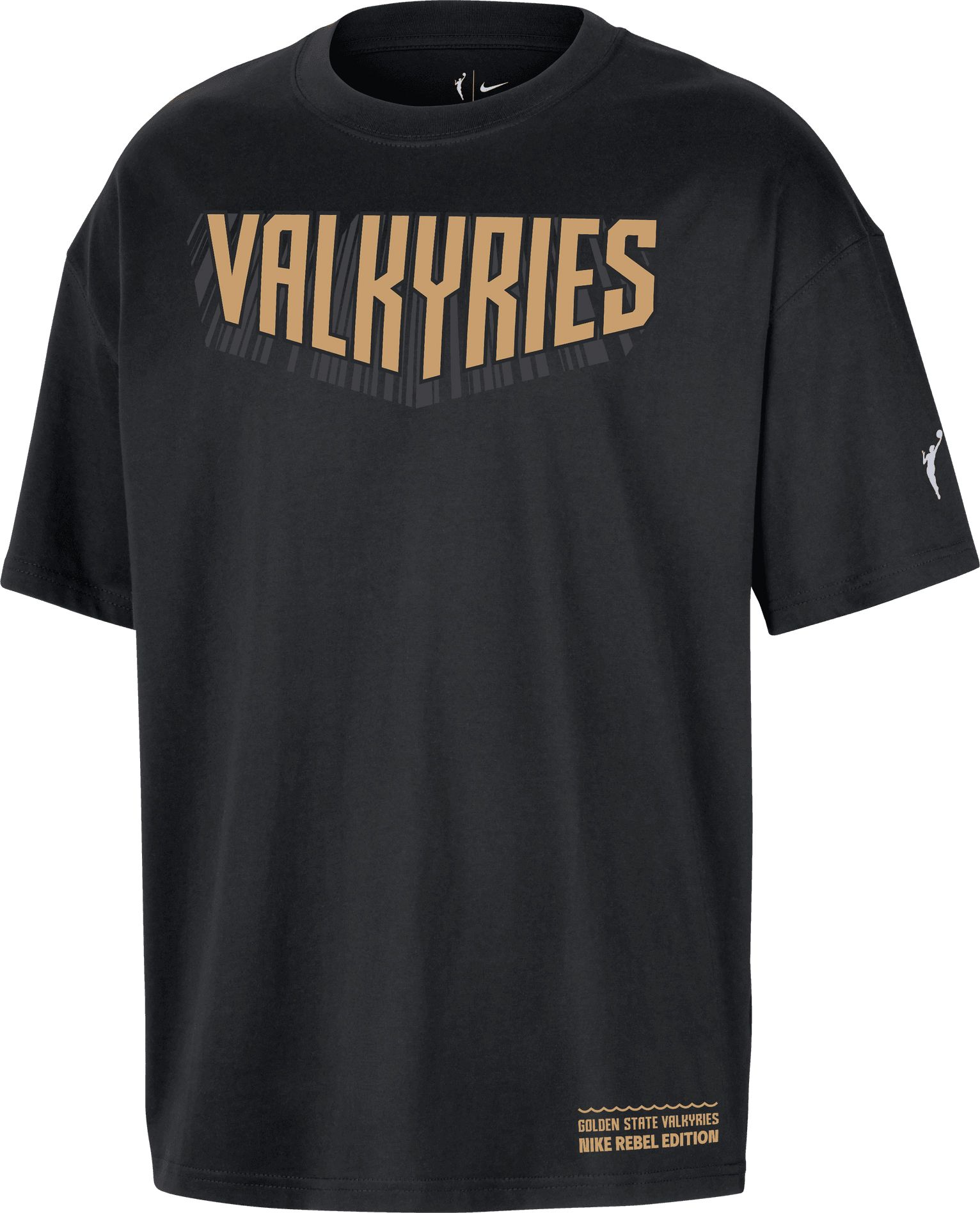 Nike Adult Golden State Valkyries Black Rebel Wordmark T-Shirt