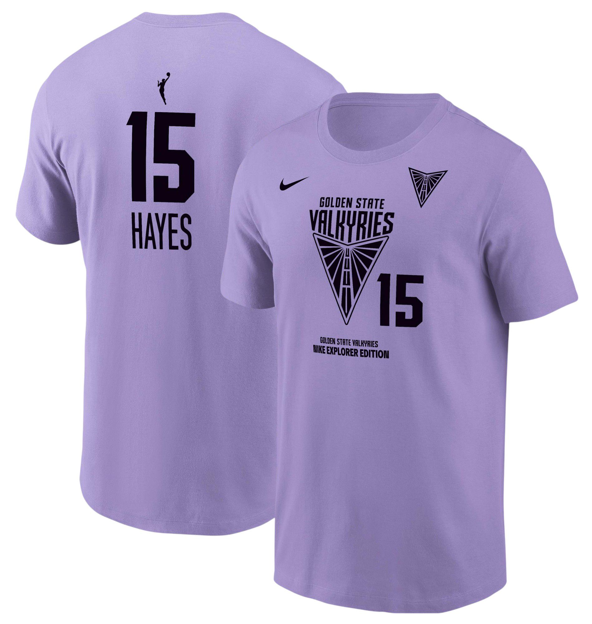 Nike Women's Golden State Valkyries Tiffany Hayes #15 Lilac T-Shirt