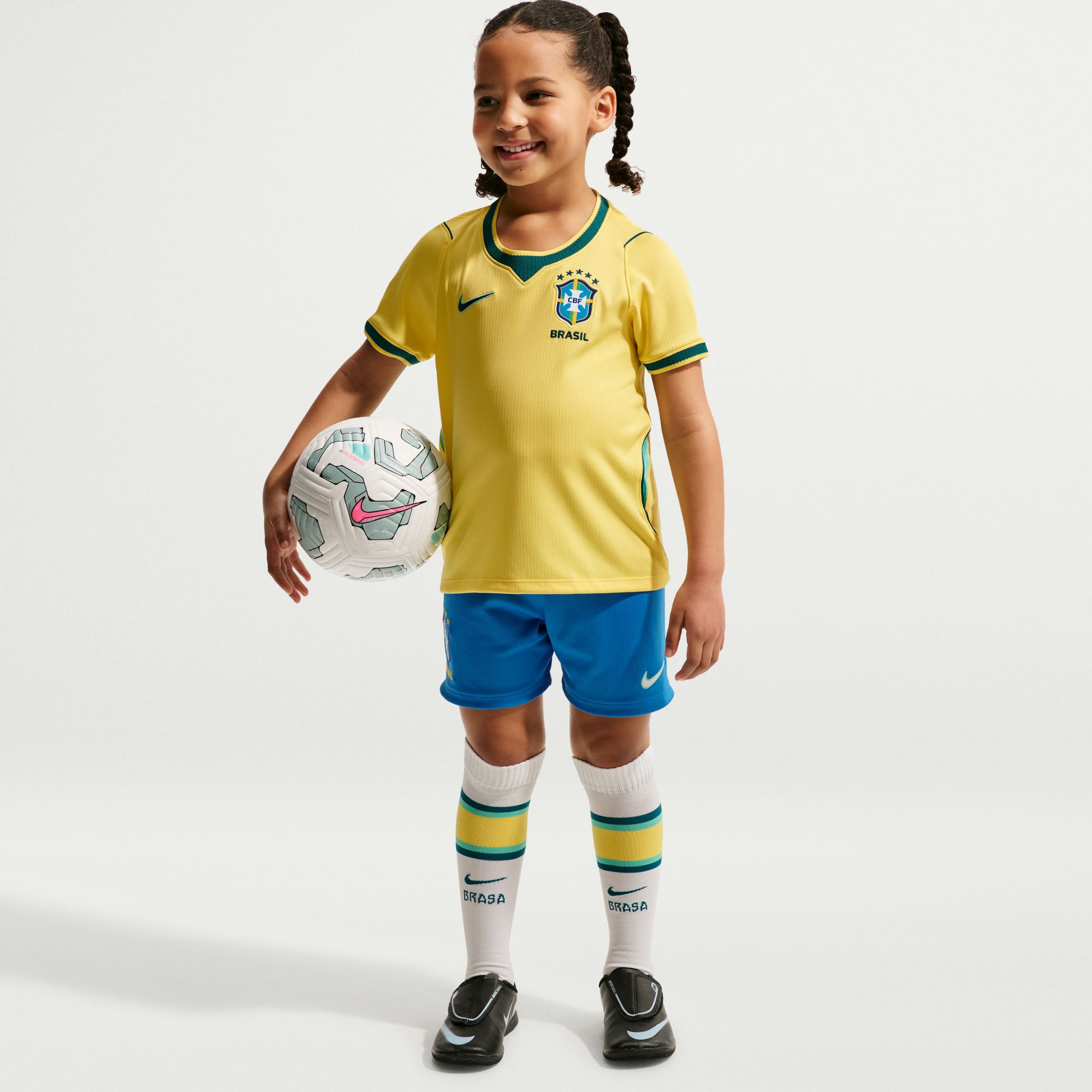 Nike Toddler Brazil 2026 Home Replica Jersey Kit
