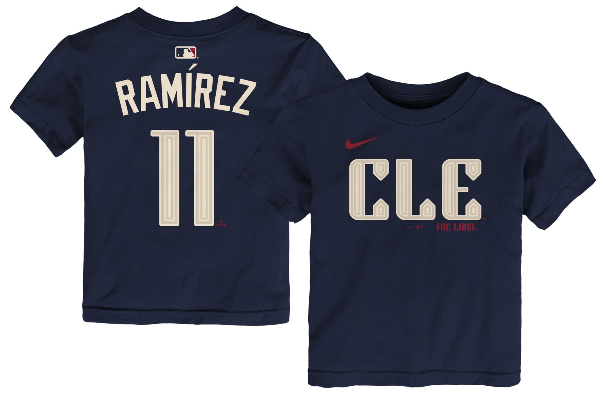 Nike Toddler Cleveland Guardians Navy José Ramírez #11 Home T-Shirt