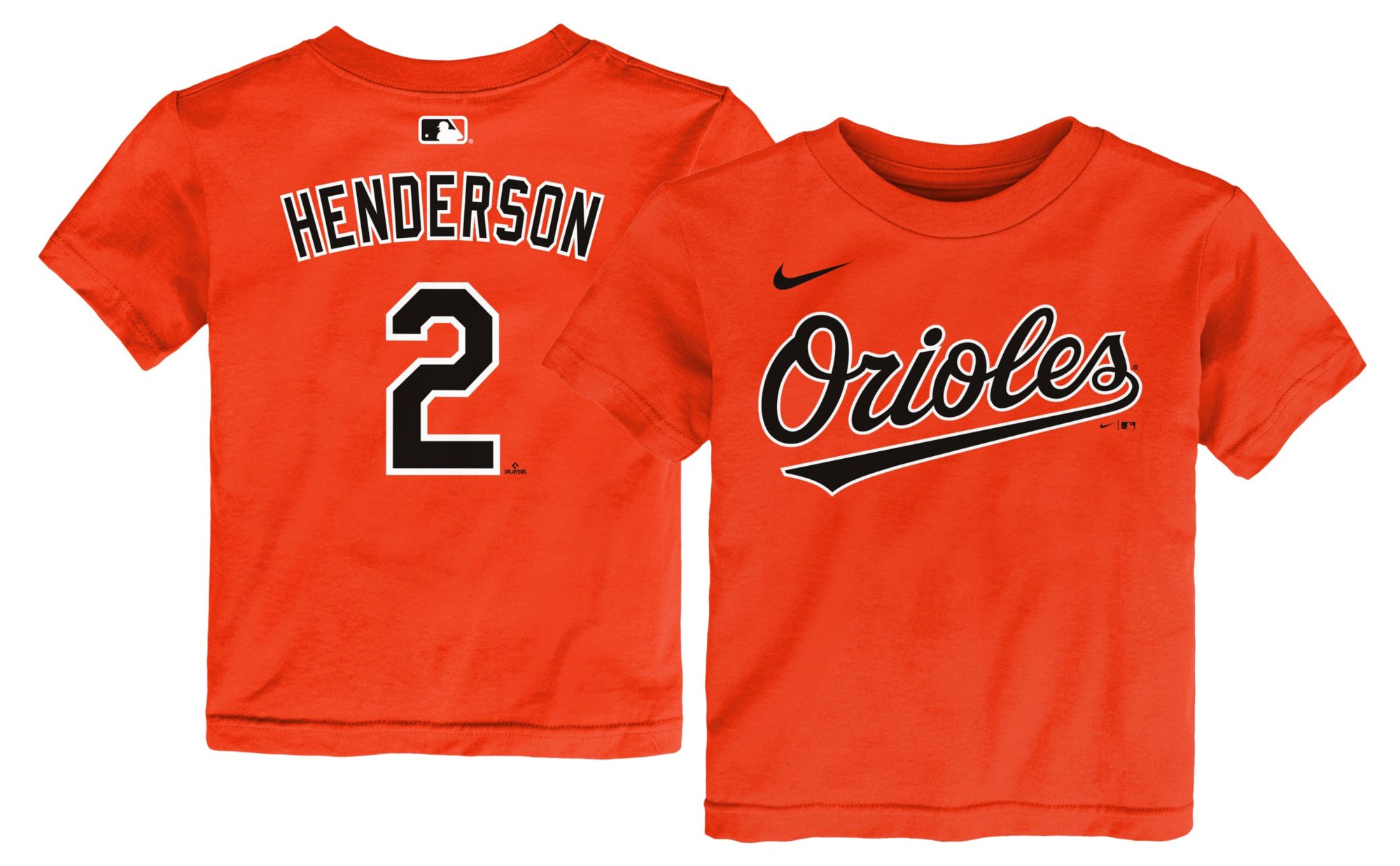 Nike Toddler Baltimore Orioles Orange Gunnar Henderson #2 Home T-Shirt