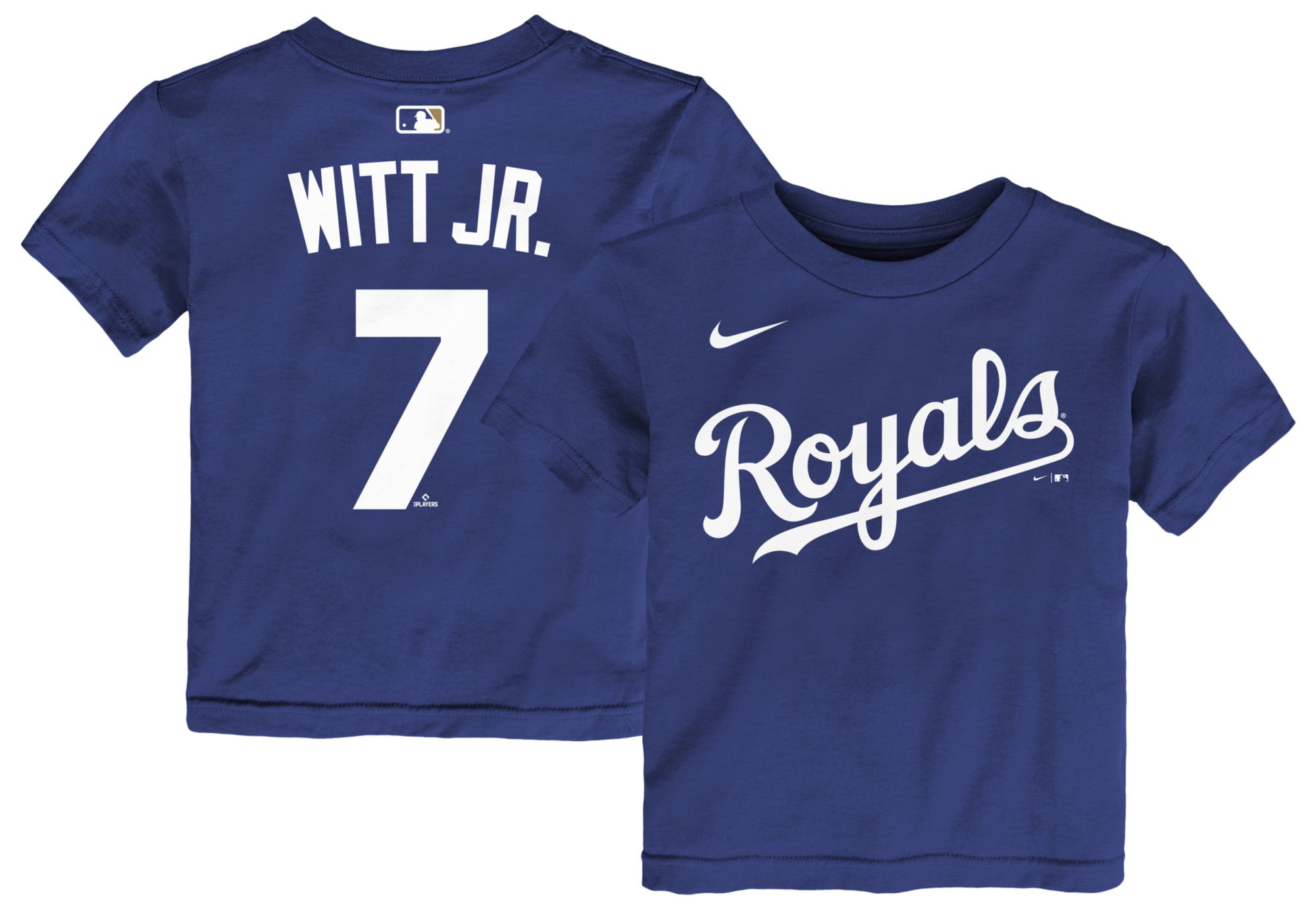 Nike Toddler Kansas City Royals Blue Bobby Witt Jr. #7 Home T-Shirt