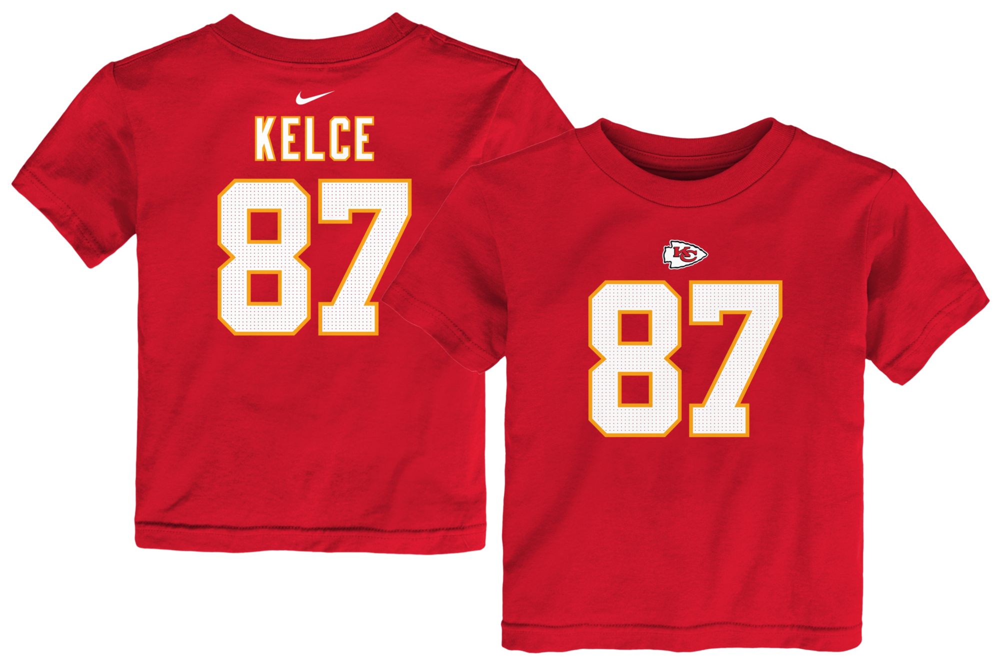 Nike Toddler Kansas City Chiefs Travis Kelce #87 University Red T-Shirt