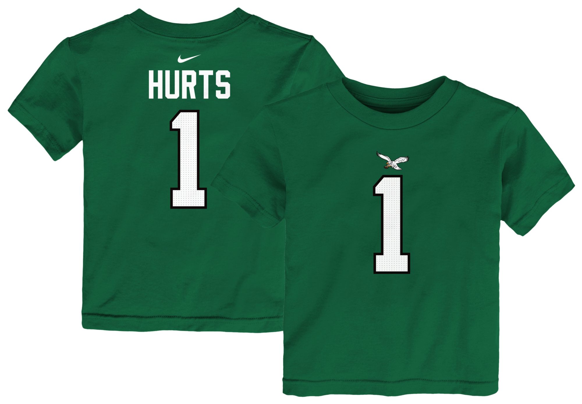 Nike Toddler Philadelphia Eagles Jalen Hurts #1 Pine Green T-Shirt