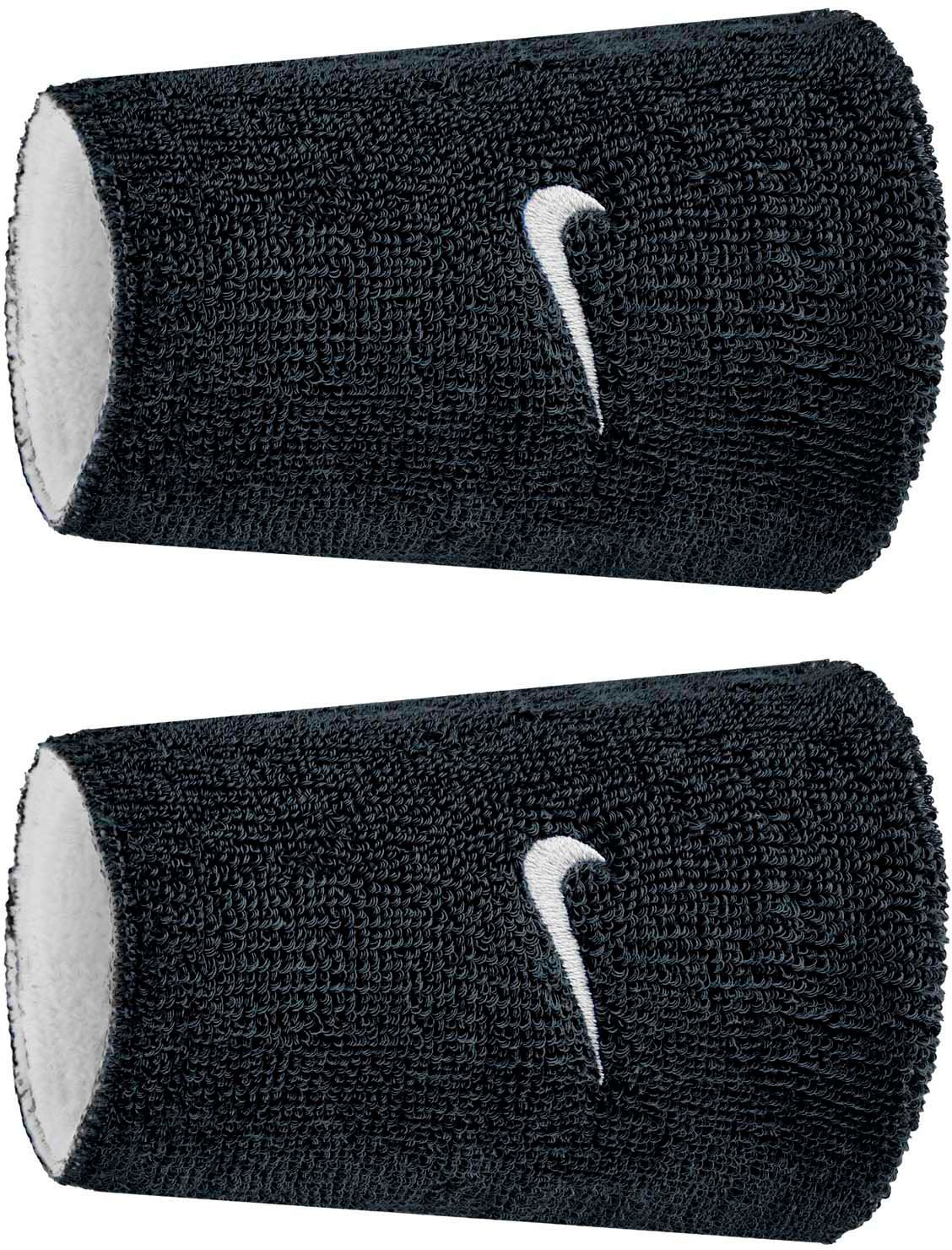 Nike Swoosh Classic Reversible Doublewide Wristbands - 2 Pack