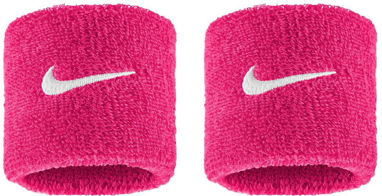 Nike Swoosh Classic Wristbands Vivid Pink/White thumbnail