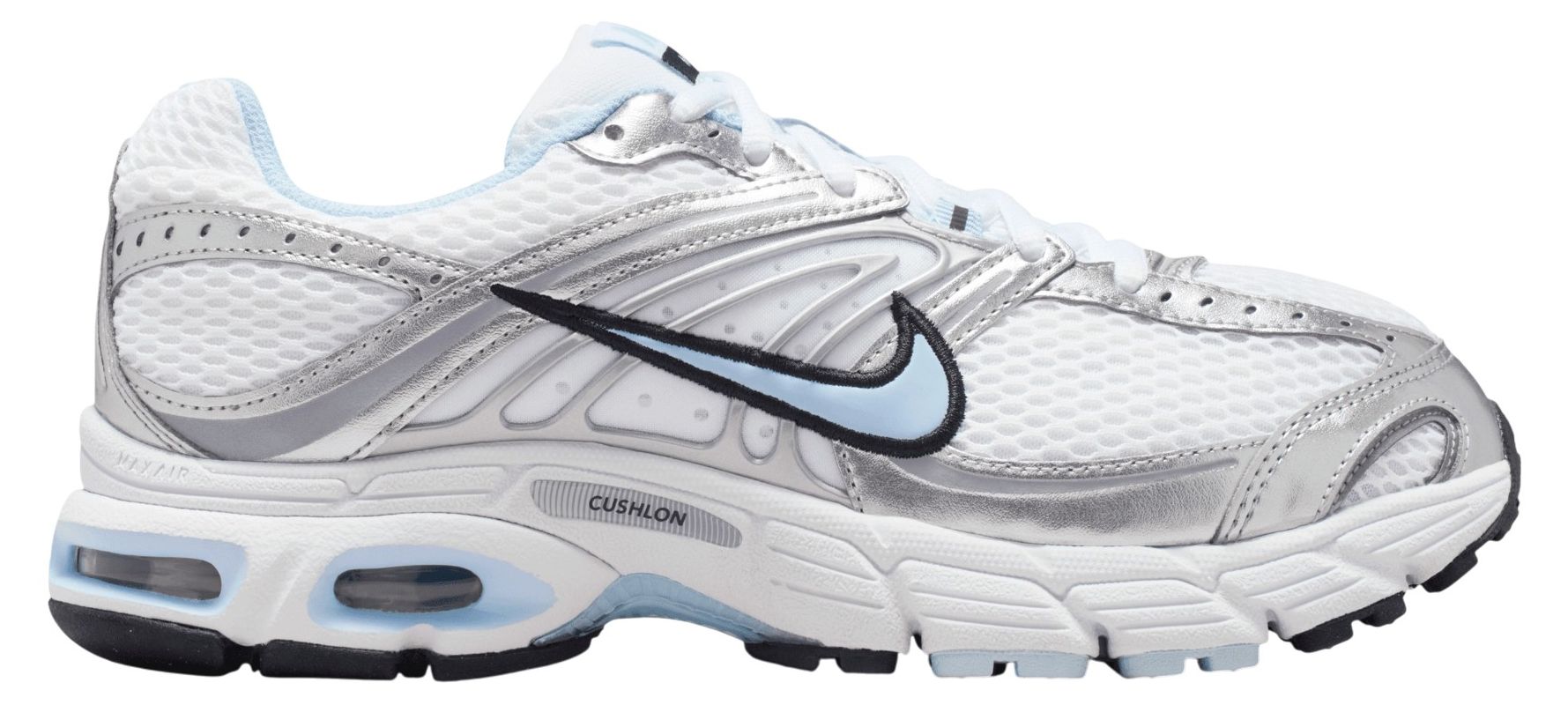 White/Hydrogen Blue/Metallic Silver