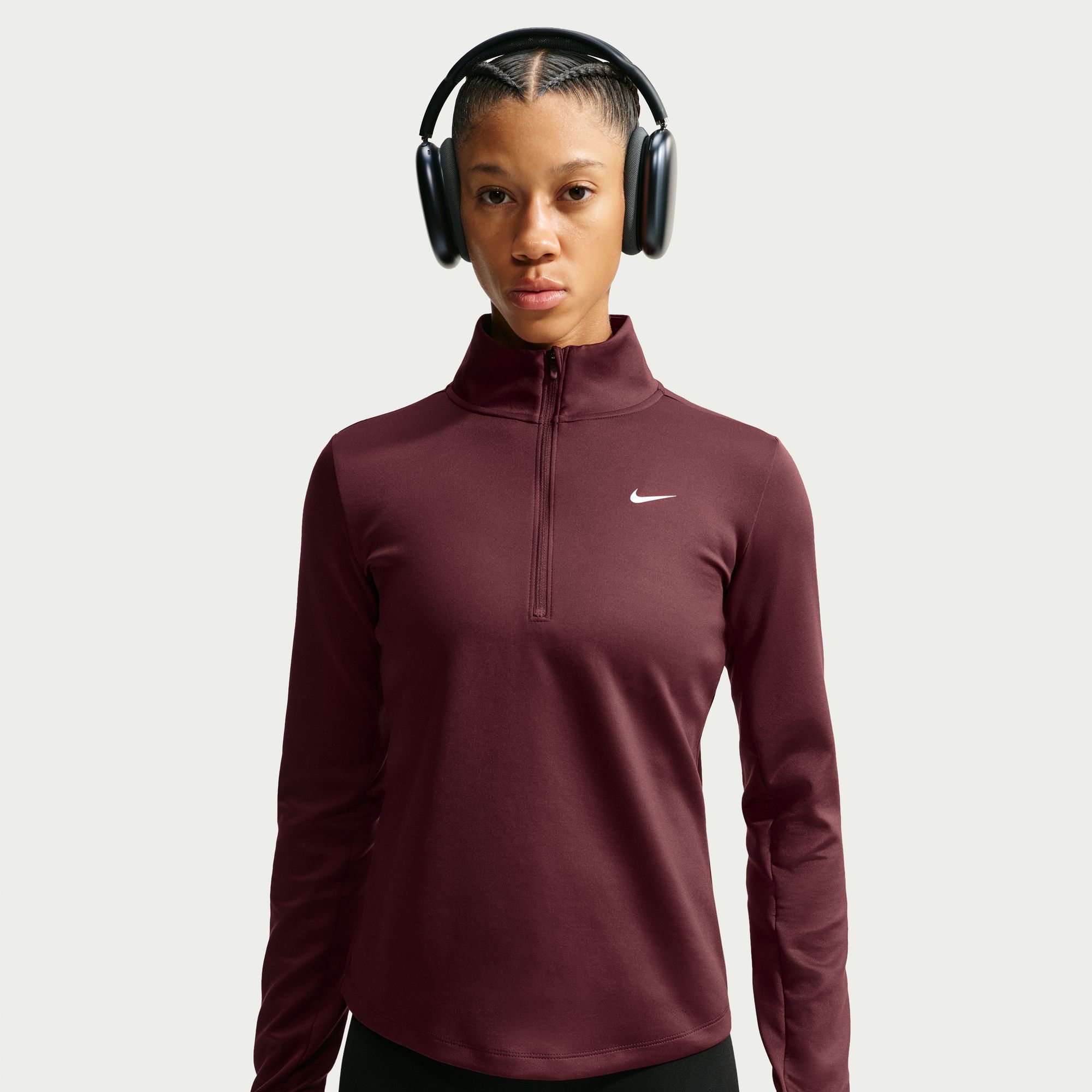 Nike Women's One Therma-FIT 1/2-Zip Mid Layer