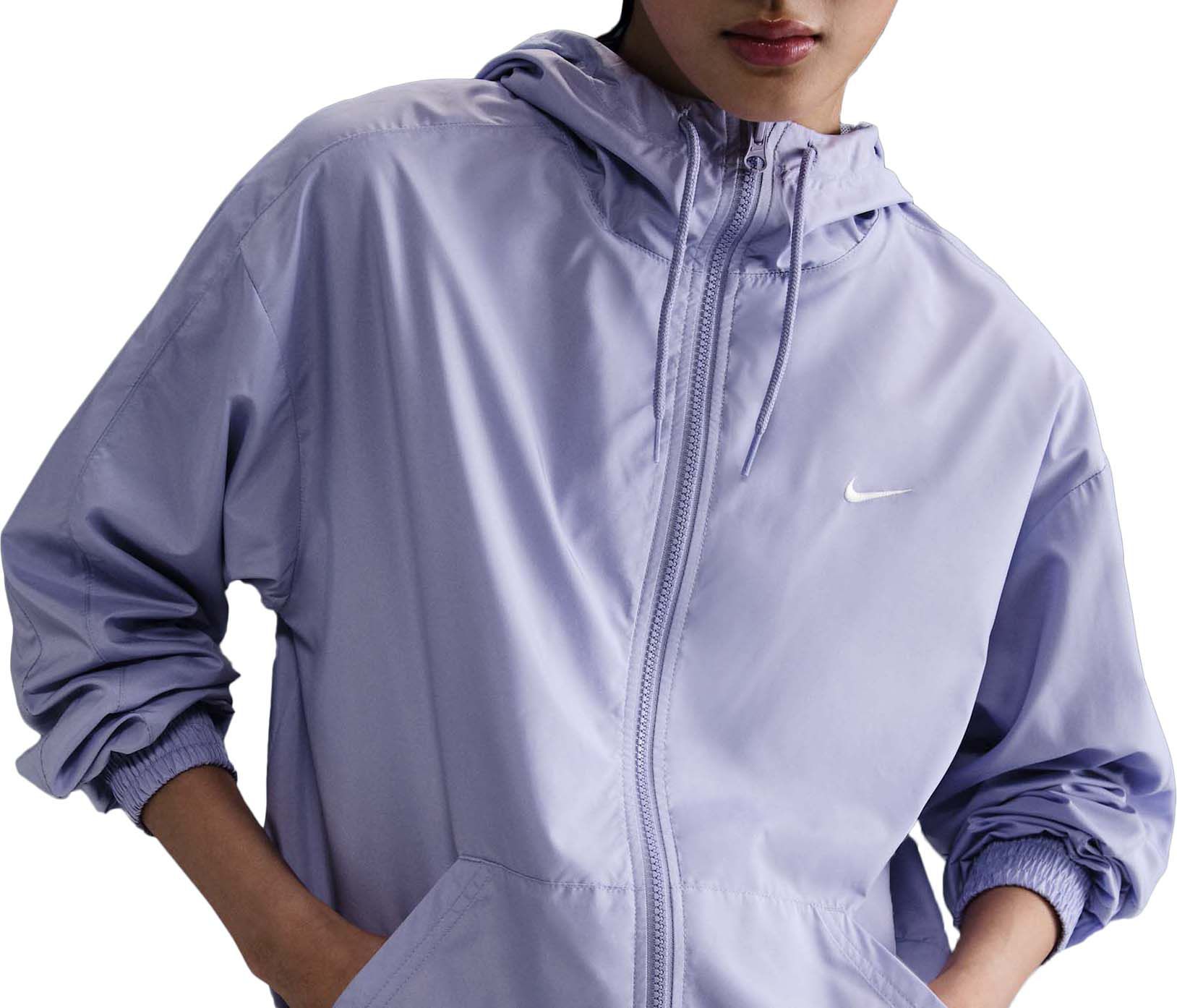 Nike Women's Sportswear Classic Wovens Loose UV Hooded Jacket