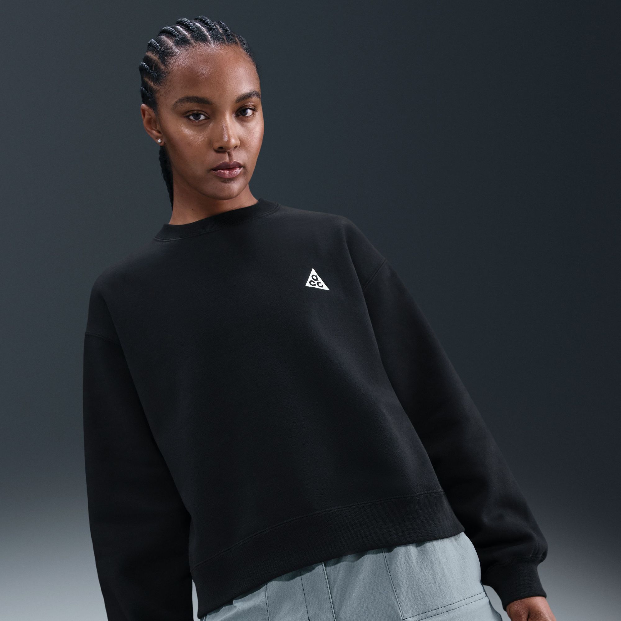 Nike Women's ACG "Tuff Fleece" Therma-FIT Crew-Neck Sweatshirt
