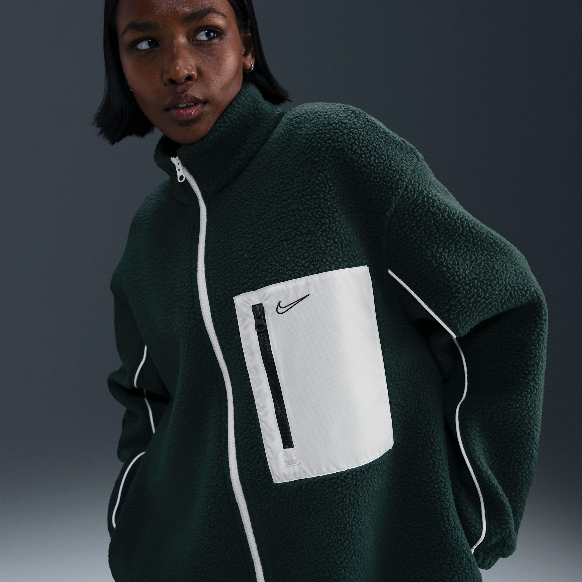 Nike Women's Sportswear Full-Zip High-Pile Fleece Jacket