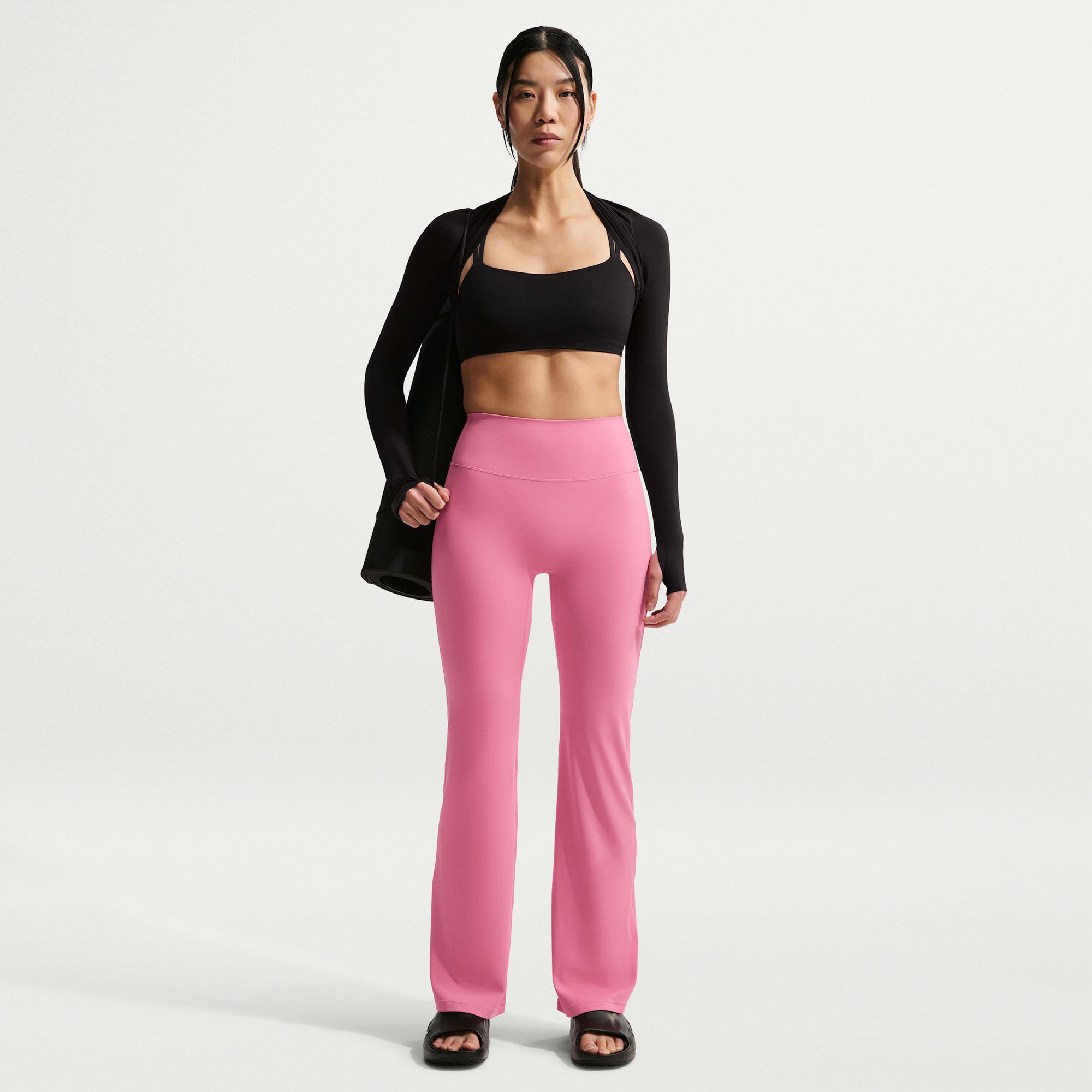Nike Women's Zenvy High-Waisted Flared Leggings with No Front Seam