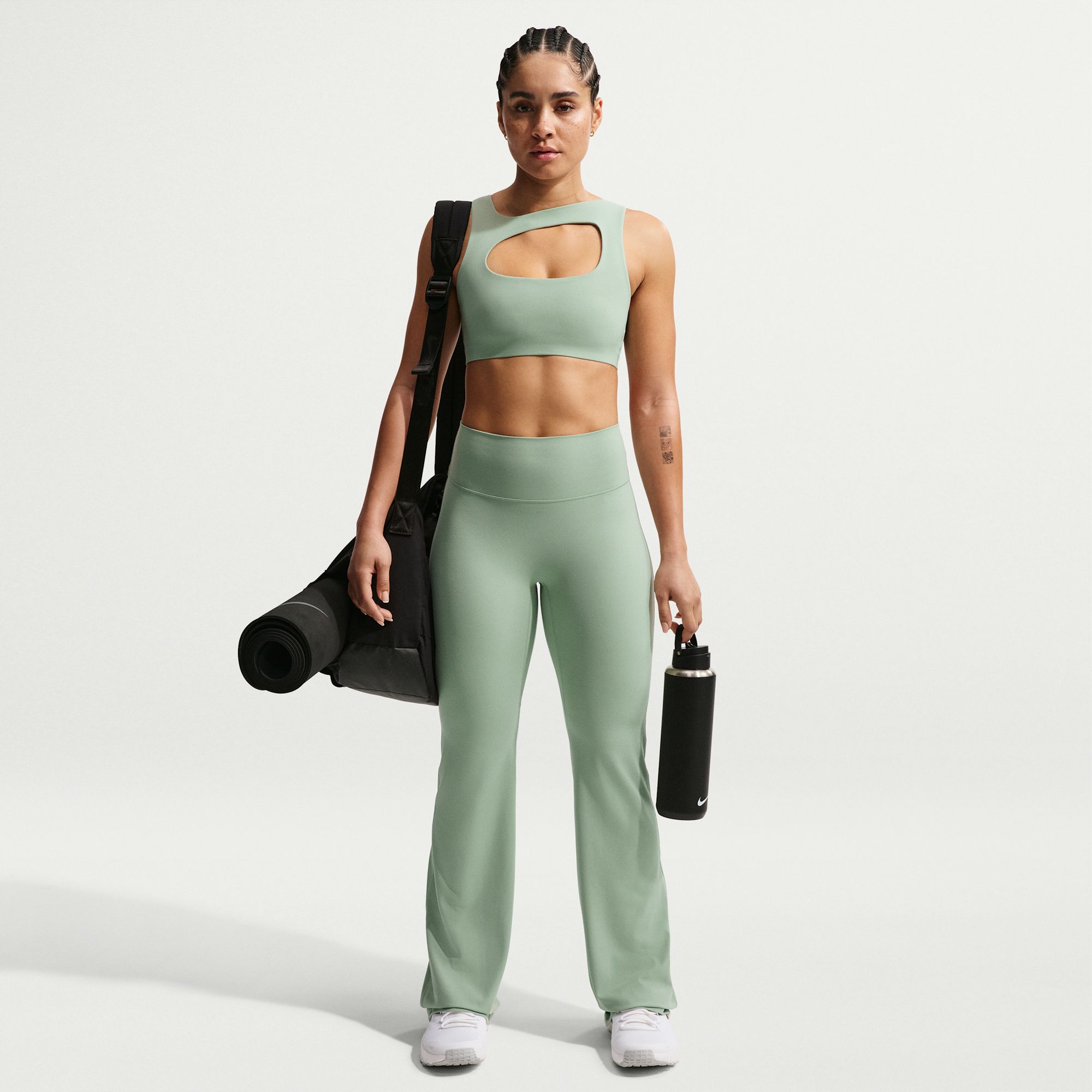 Nike Women's Zenvy High-Waisted Flared Leggings with No Front Seam