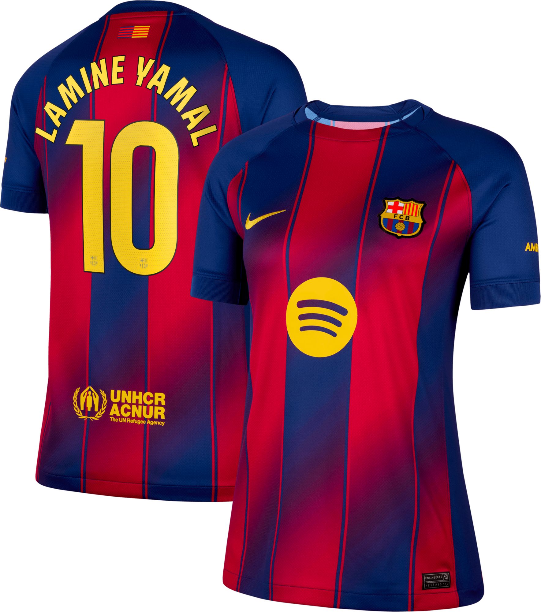 Nike Women's FC Barcelona Lamine Yamal #10 Home Replica Jersey