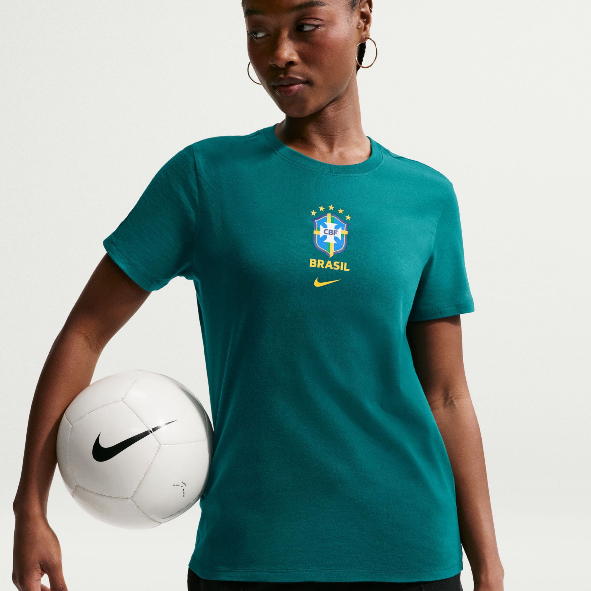 Nike Women's Brazil 2026 Home Crest T-Shirt